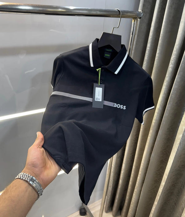 Hugo bos s Black  Classic Premium Polo T-Shirt