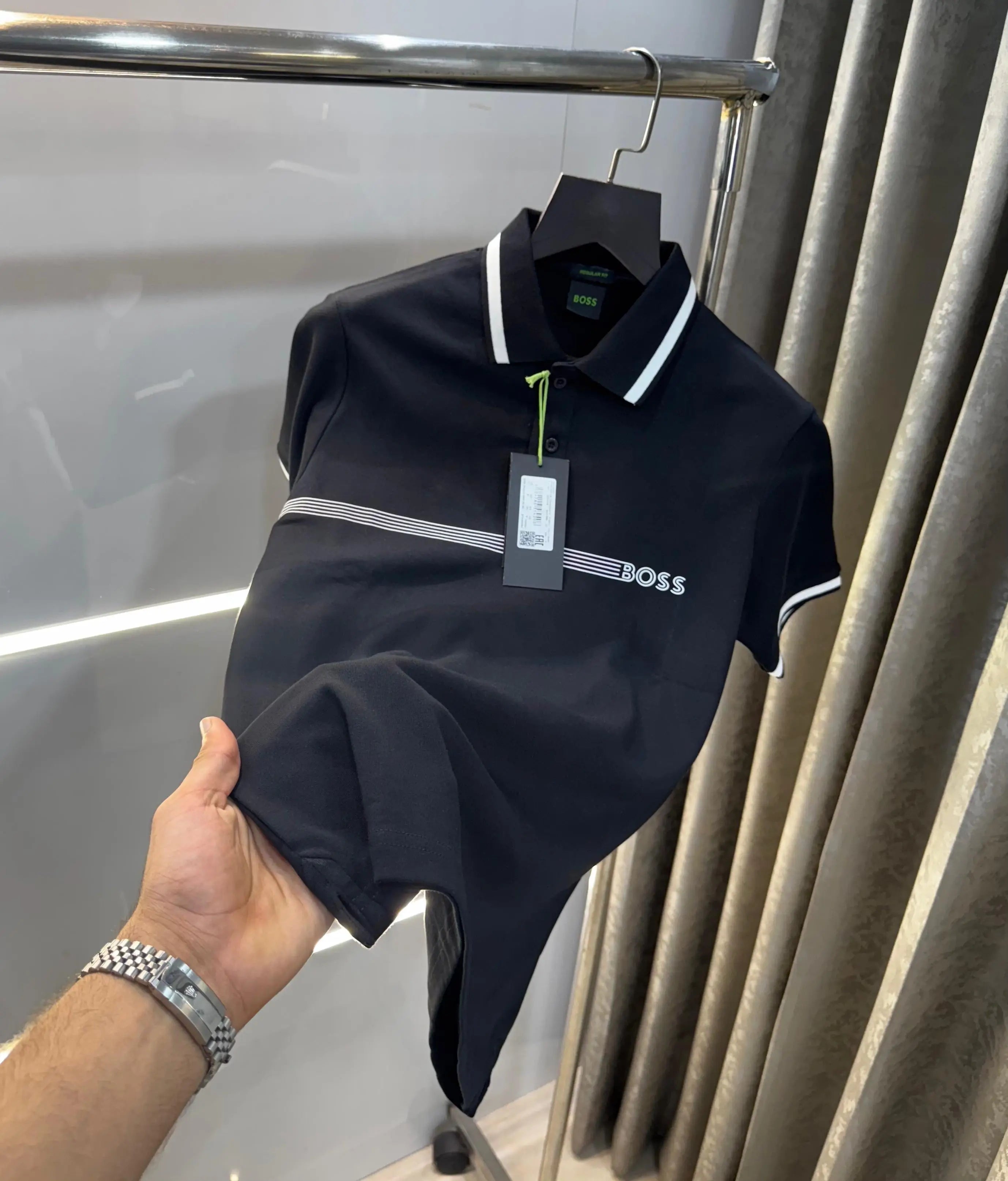 Hugo bos s Black  Classic Premium Polo T-Shirt
