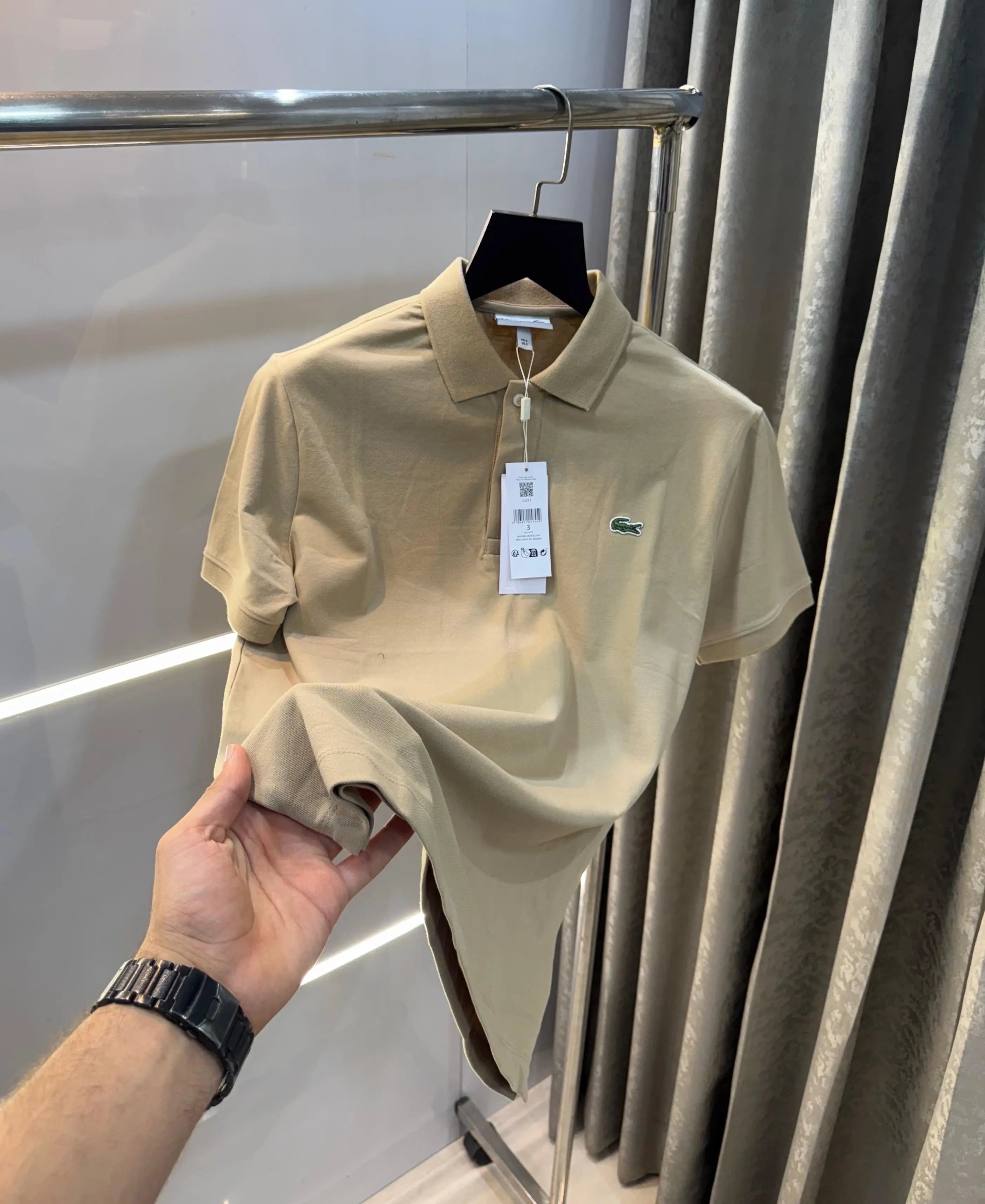 Lacost e Baige  Embroidery Logo Premium Polo T-Shirt Main image
