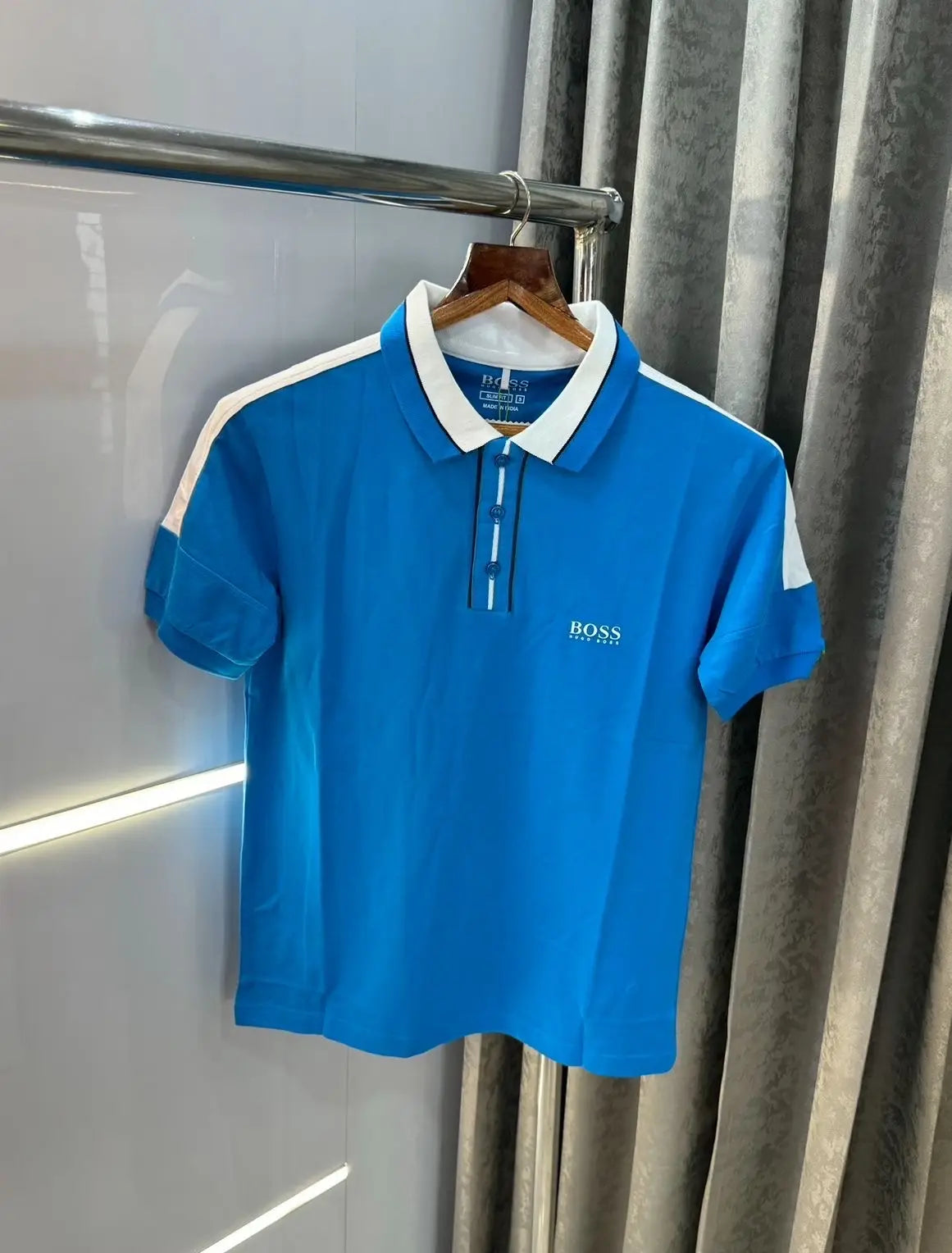 Hugo bos s Blue   Classic Premium Polo T-Shirt