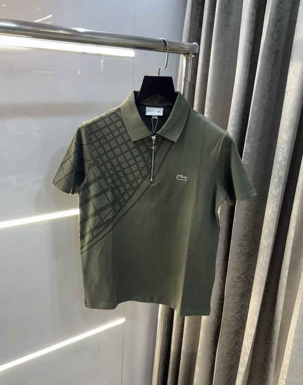 Lacost e Olive Logo Work Premium Polo T-Shirt