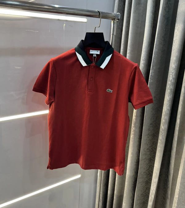 Lacost e Rust Logo Work Premium Polo T-Shirt