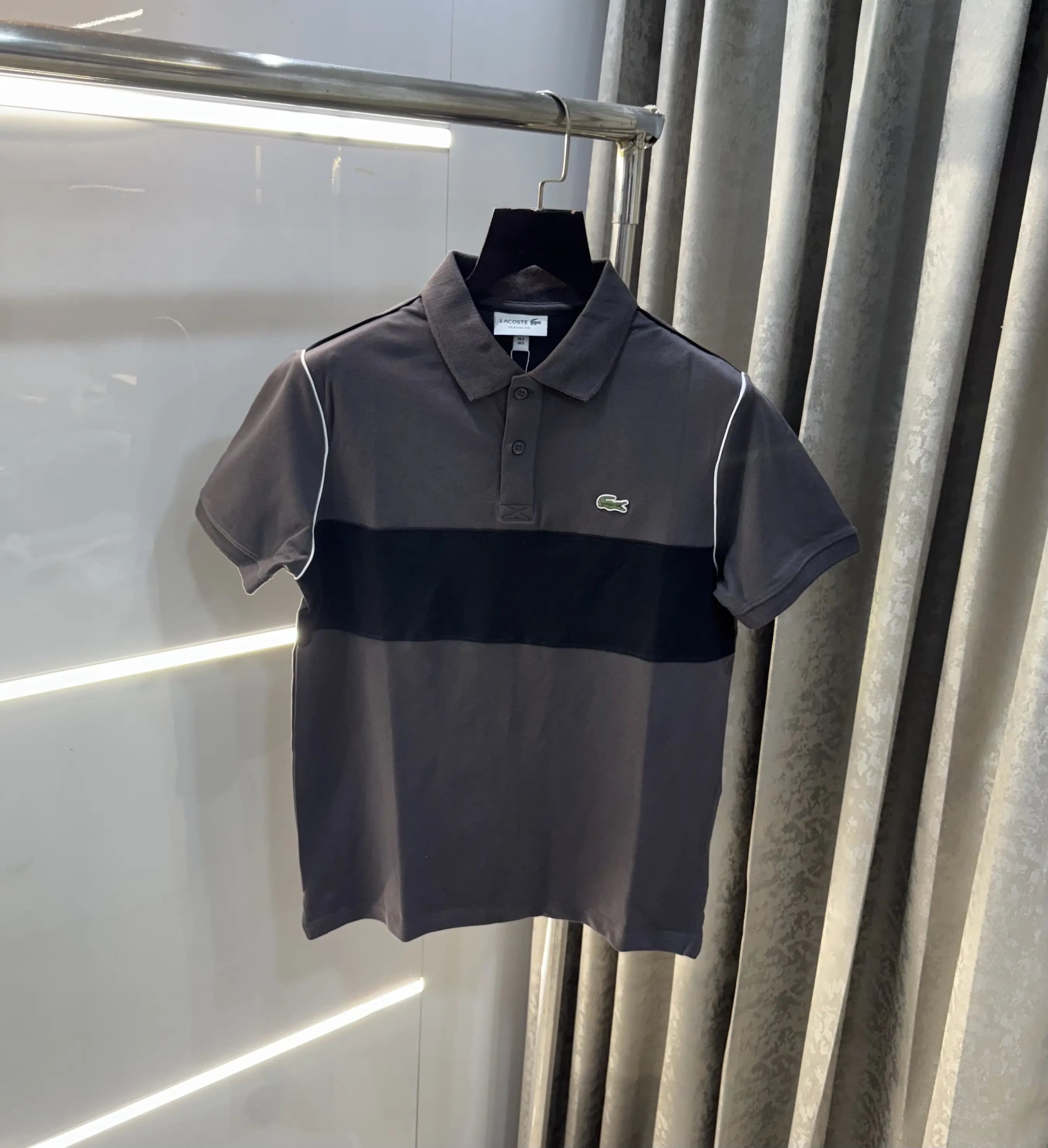 Lacost e Grey Logo Work Premium Polo T-Shirt Secondary image