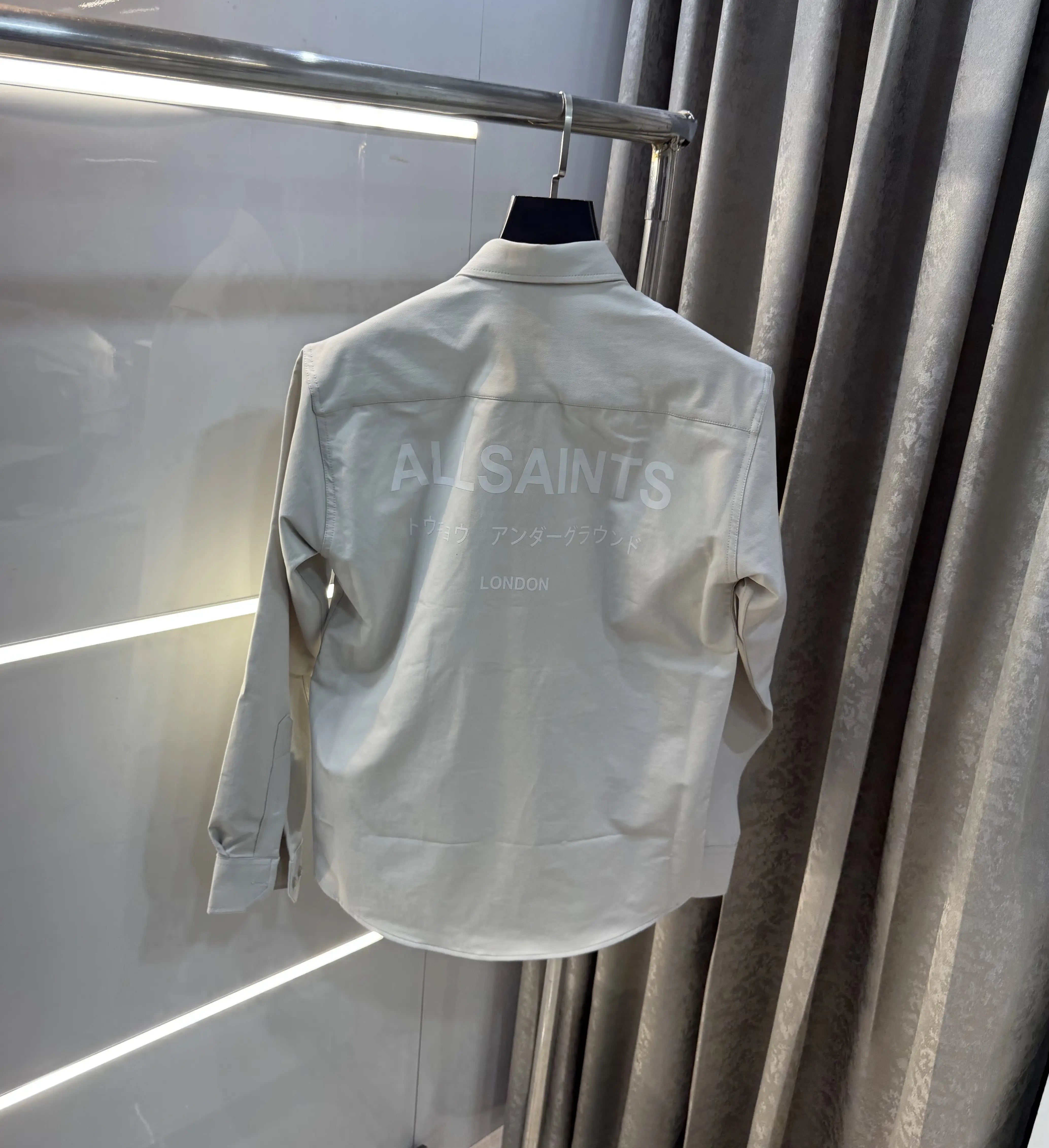 All Saints Cream Imported Cargo Shirt Secondary image