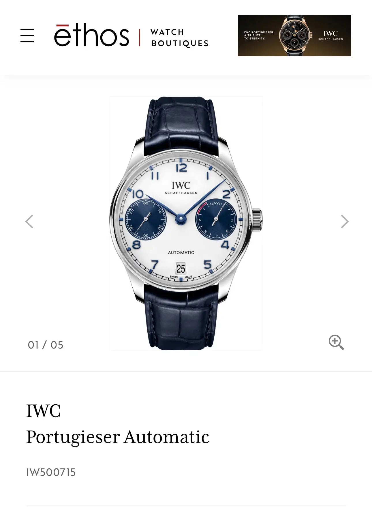 IWC Portugieser Automatic - IW500715 Main image