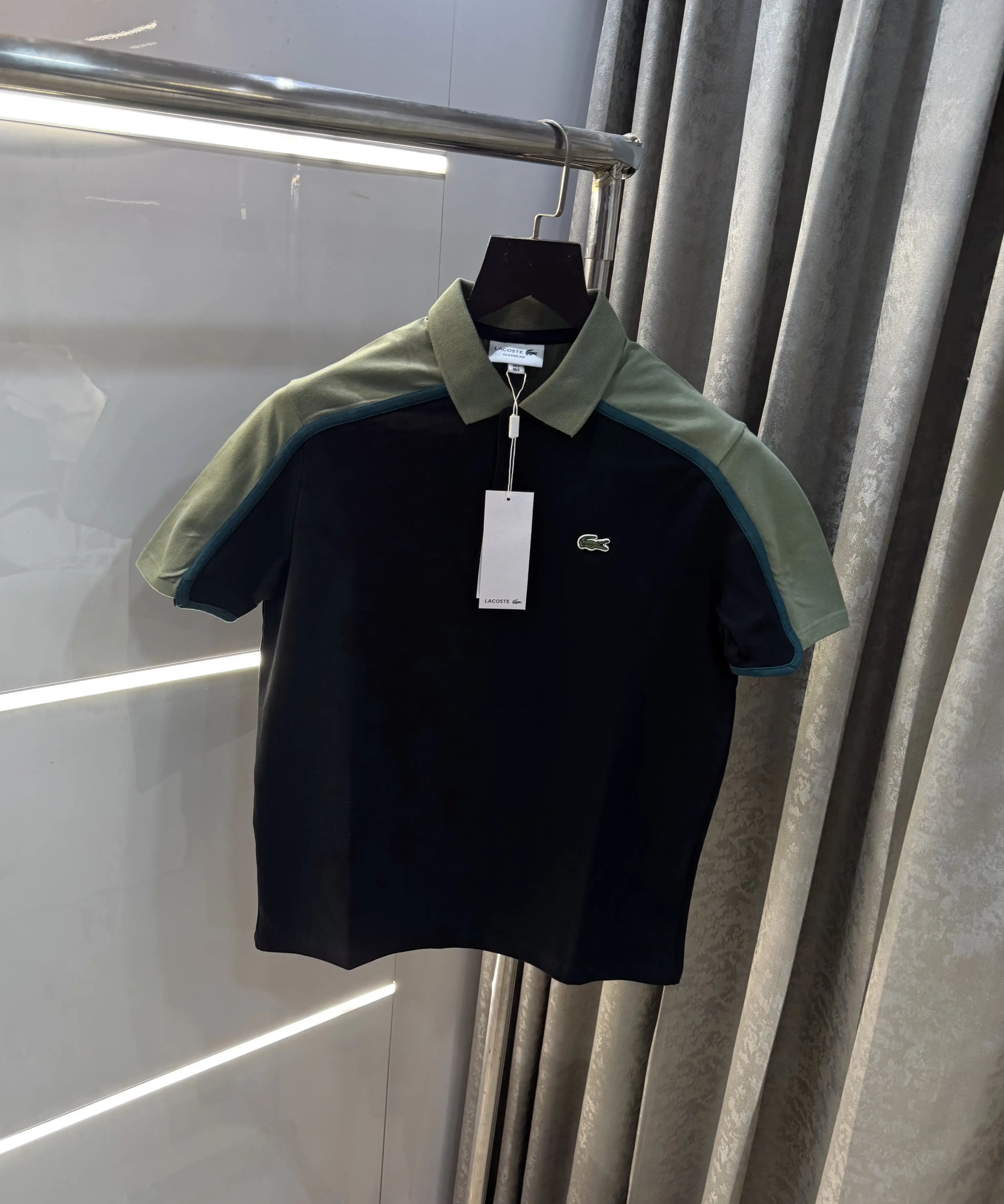 Lacost e Black Logo Work Premium Polo T-Shirt