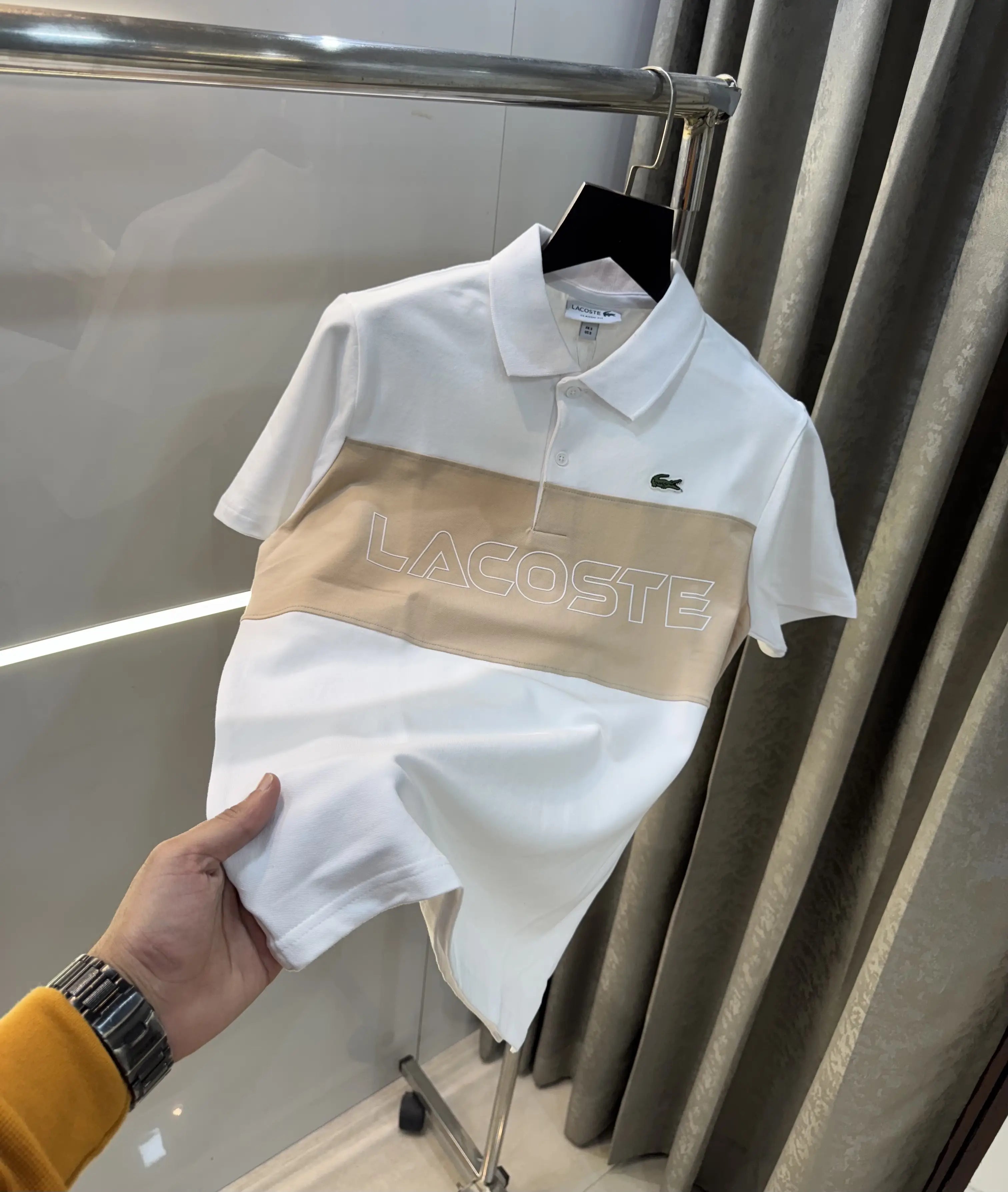 Lacost e White Logo Work Premium Polo T-Shirt Secondary image