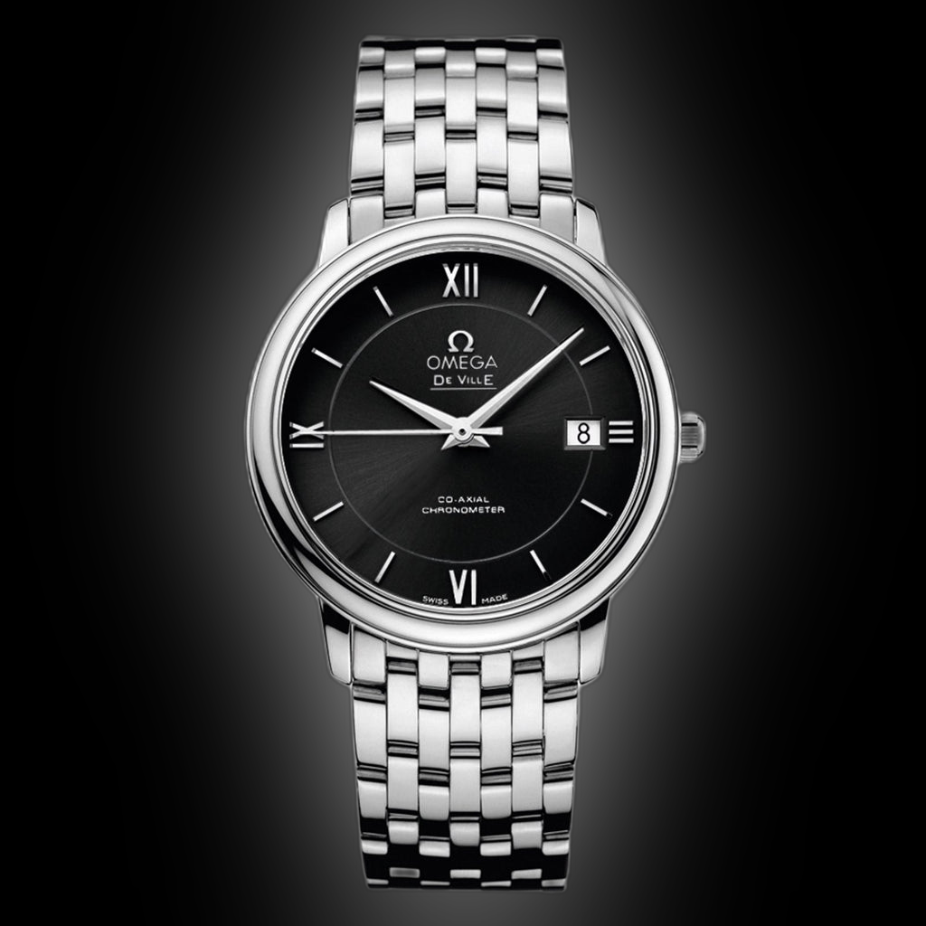 OmeGa De Ville Prestige Silver Black Automatic