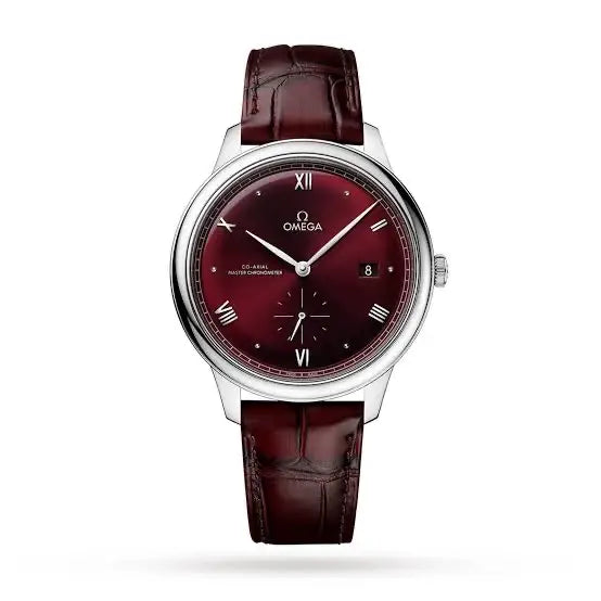 Omega De Ville Prestige Silver Red
