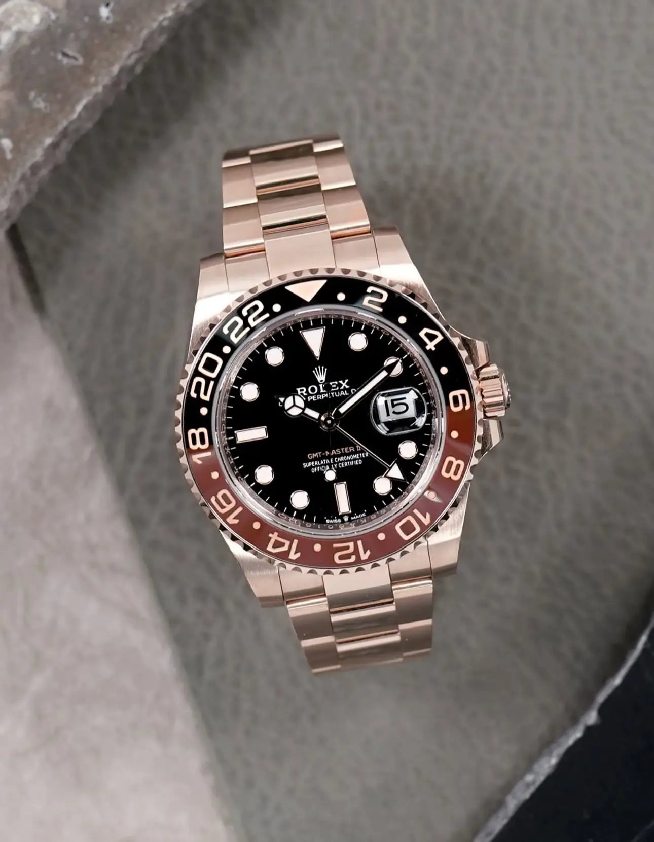Rolex Gmt Master Rosegold Oyster