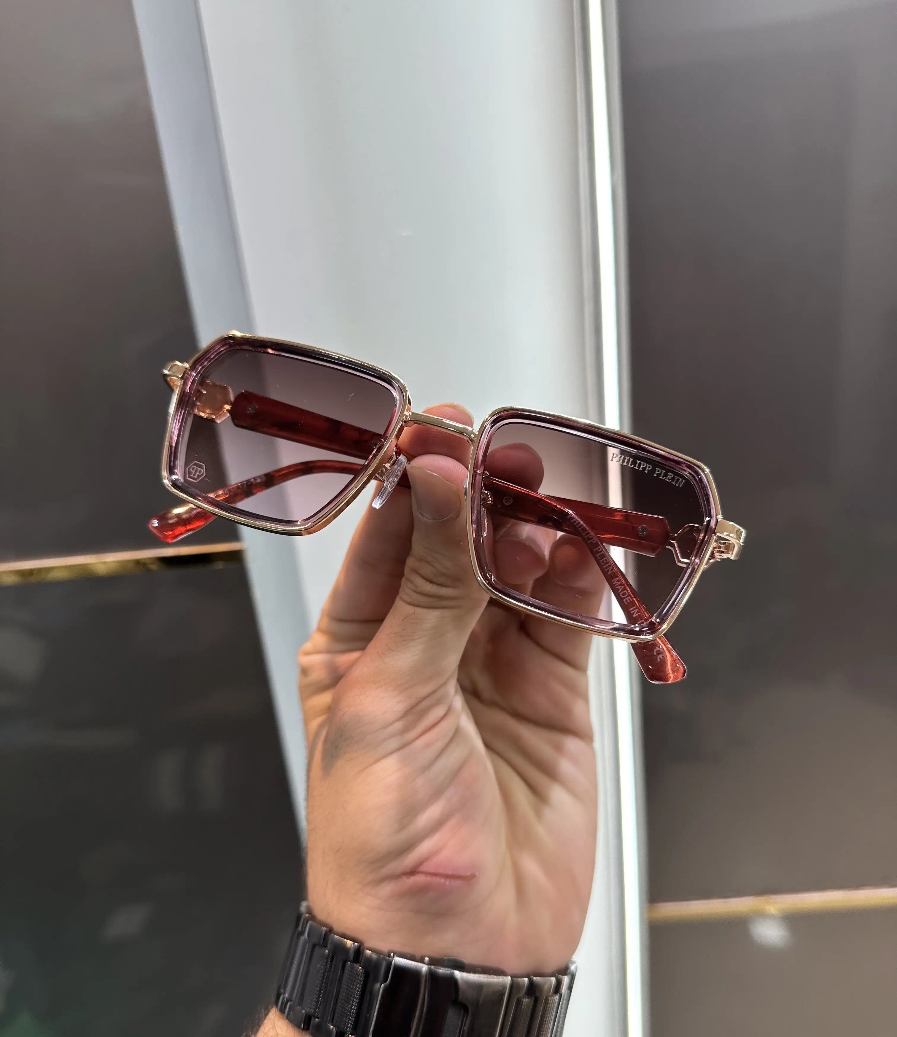 Philipp Plein Gold Pink Premium Shades 655