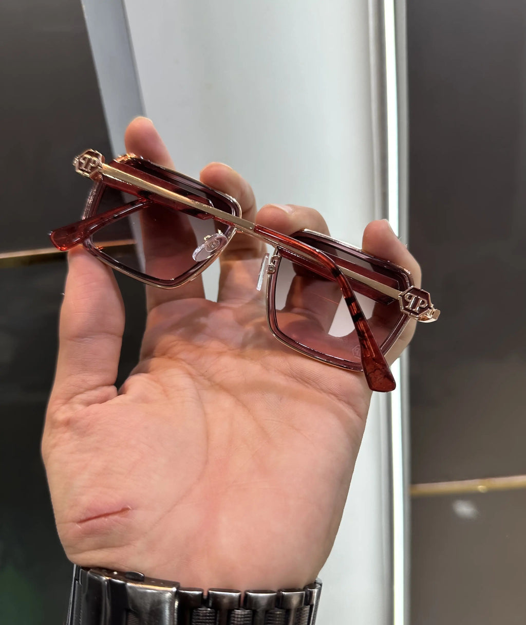 Philipp Plein Gold Pink Premium Shades 655