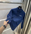 Tomm y Hilfiger Petrol Blue Logo Work Premium Full Sleeve Polo T-Shirt