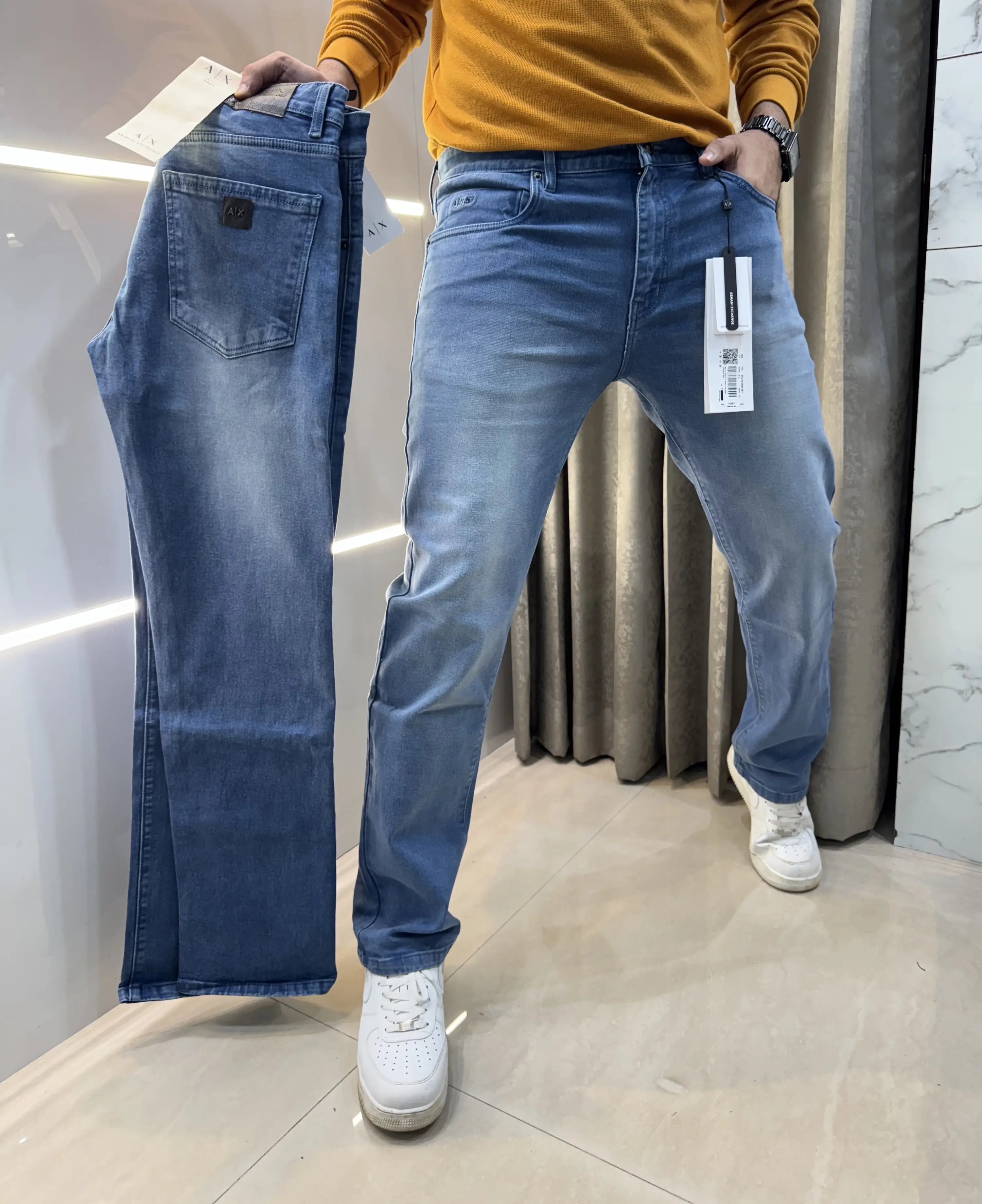 Arman i E-xchange Mid Blue Imported Classic Denim Secondary image