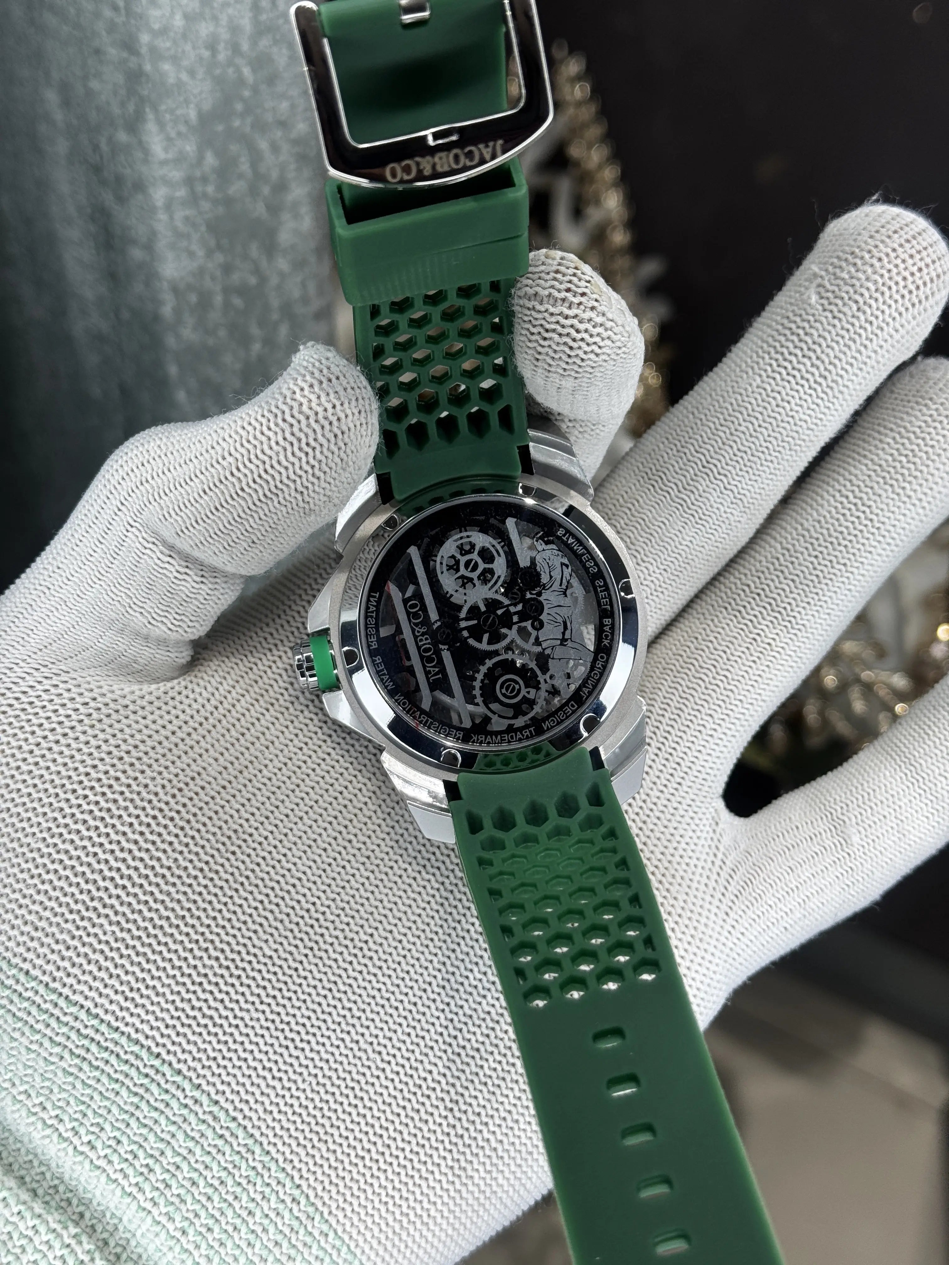 Jacob&Co. Silver Green Cr7 Premium Watch