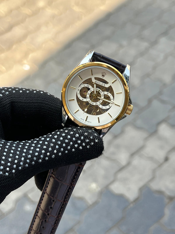 Rolex Automatic Belt Brown
