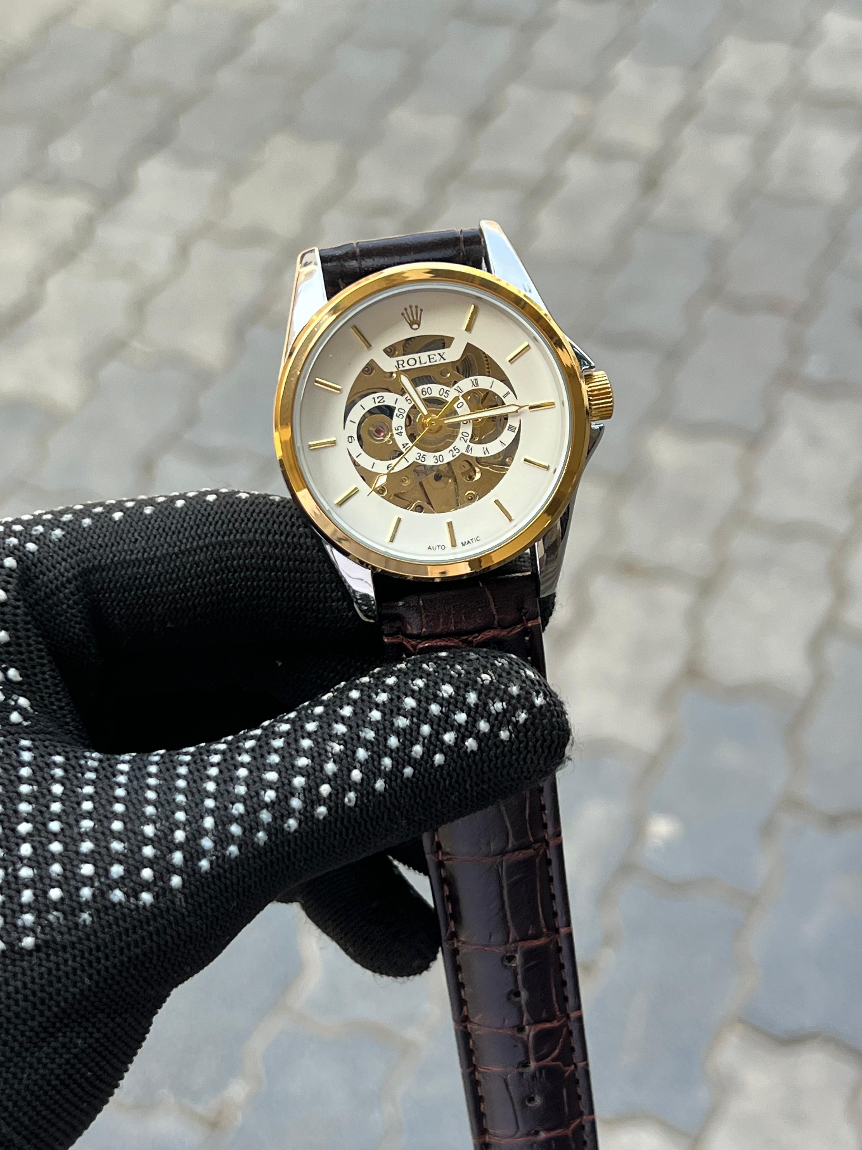 Rolex Automatic Belt Brown