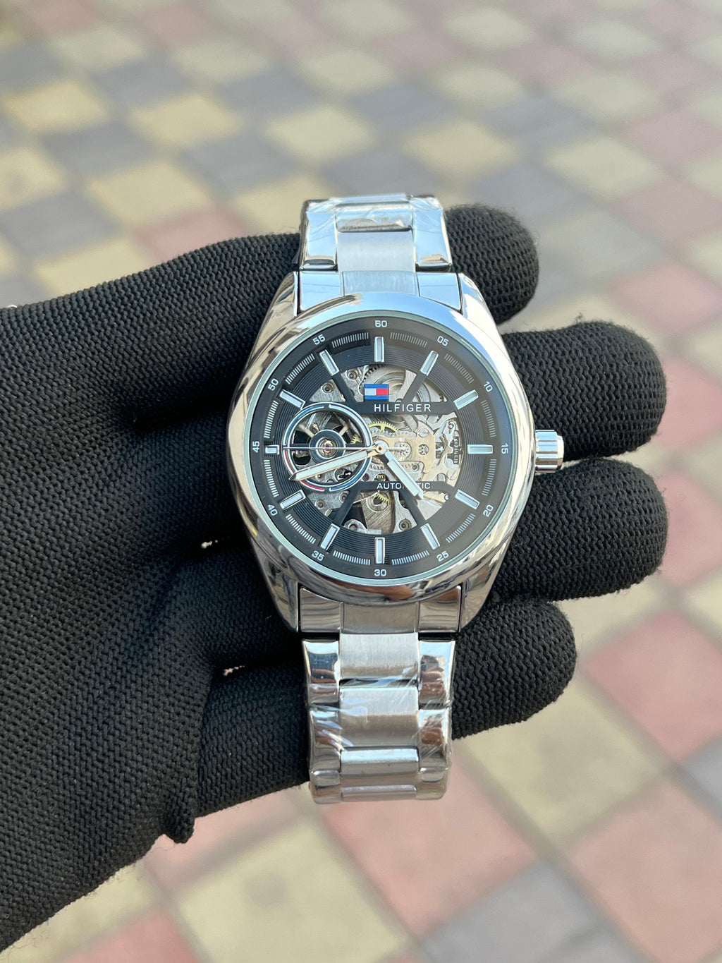 Tommy Hilfiger Automatic Silver Black