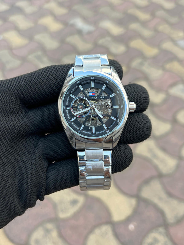 Tommy Hilfiger Automatic Silver Black