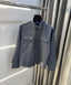 All Saints Dark Grey Imported Cargo Shirt