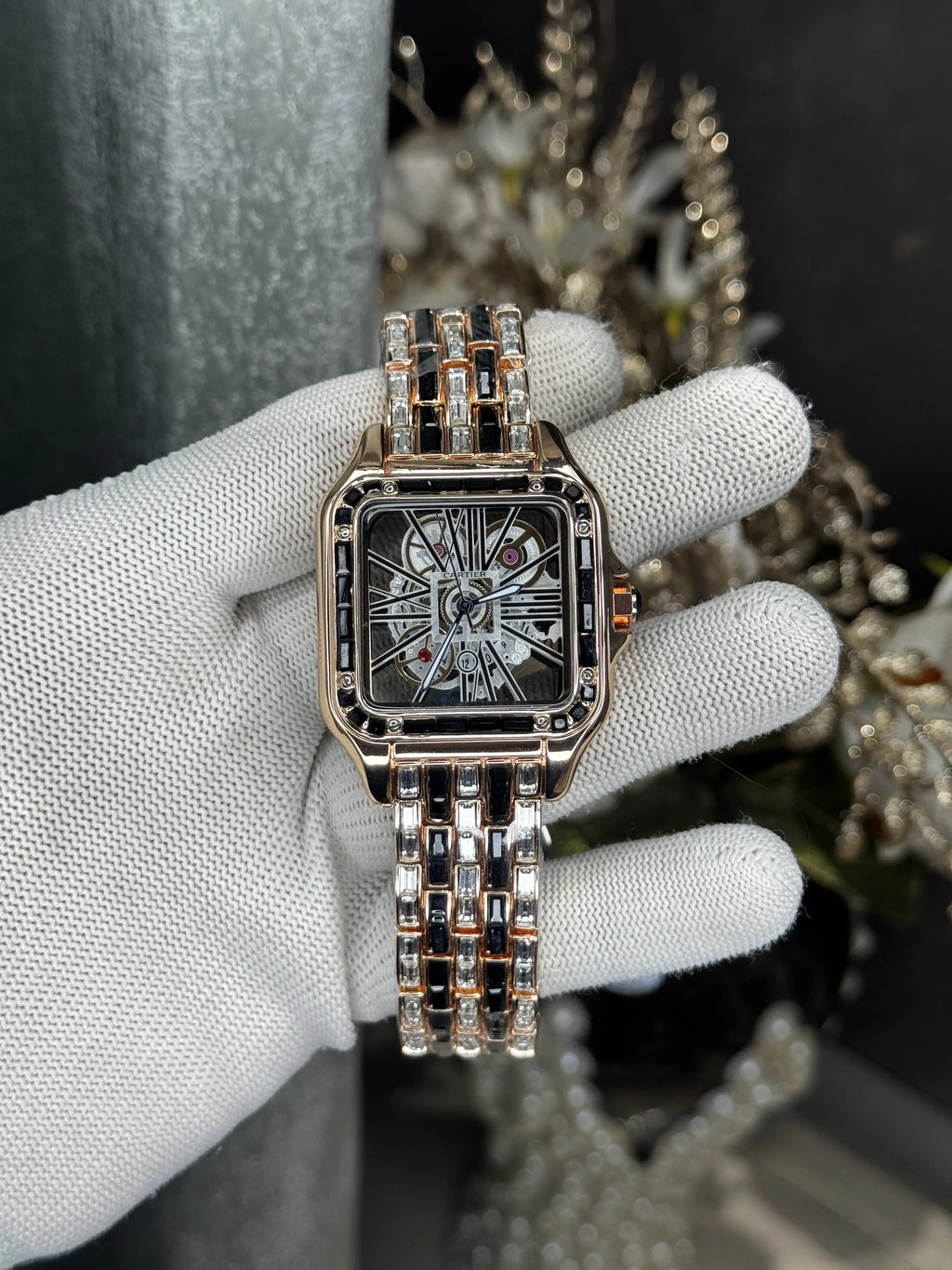 Cartie r Diamond Santos Copper Black Premium Watch