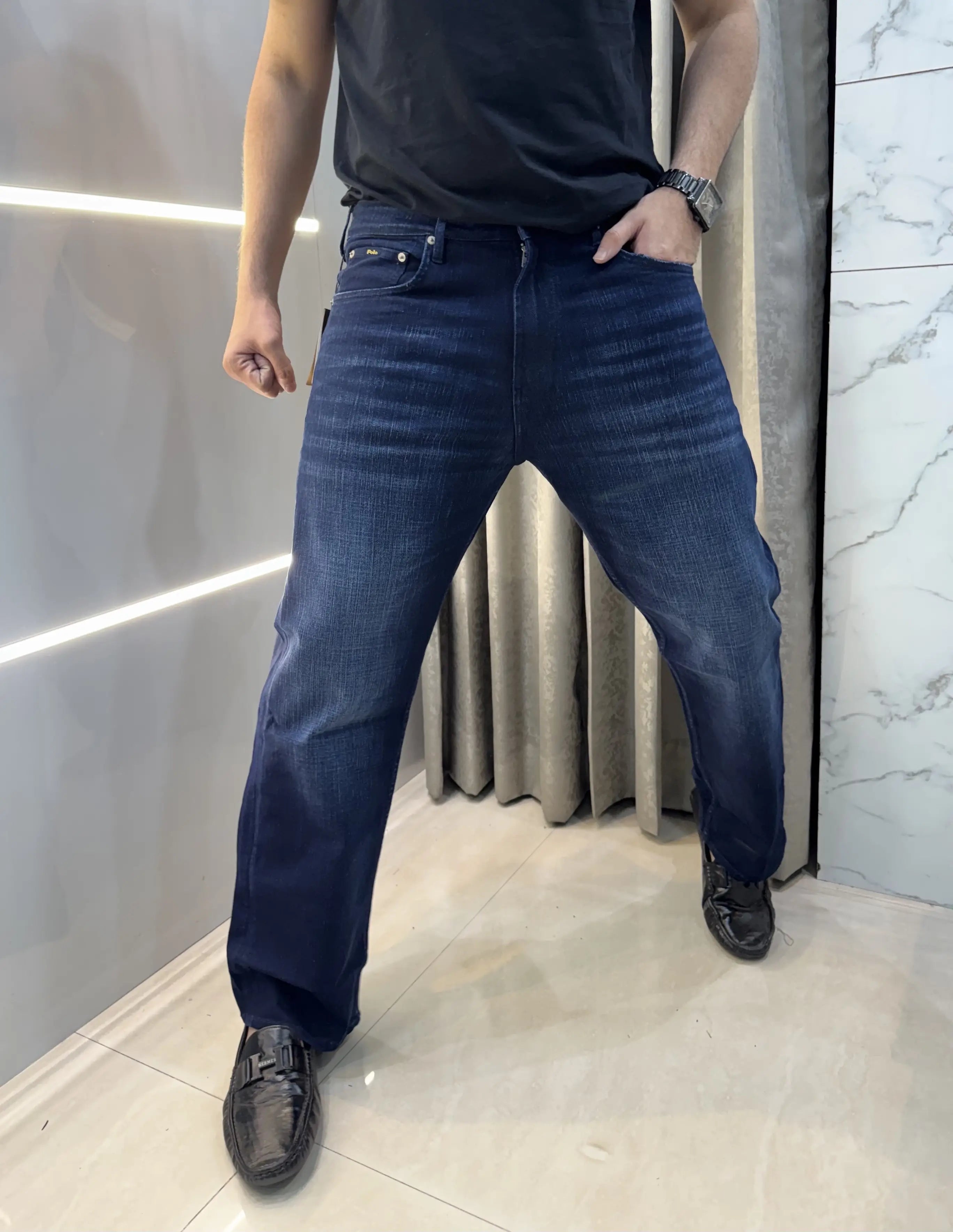 Ralph  Lauren Dark Blue Teddy Edtion Imported Denim