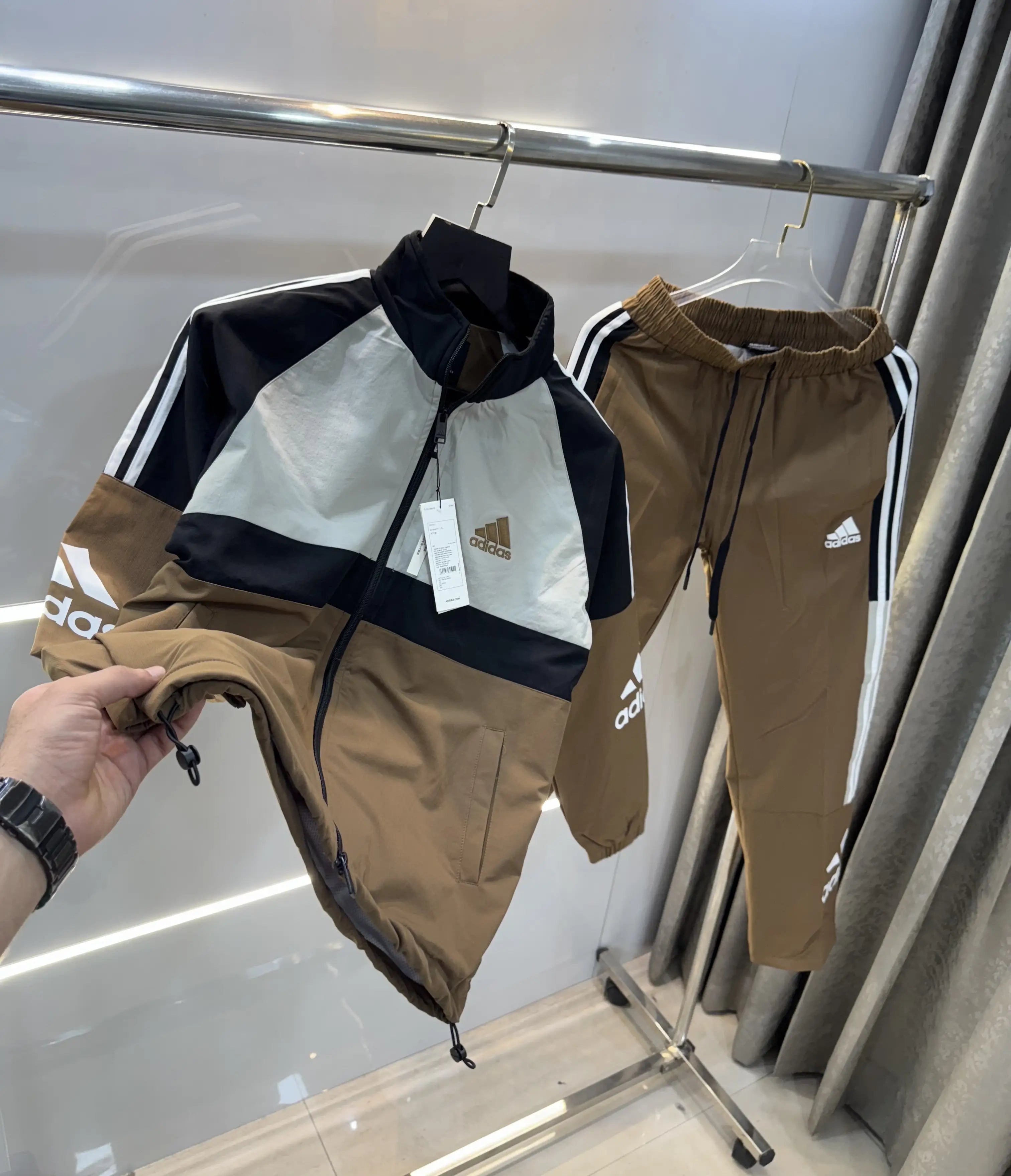 Adida s Brown Logo Work Premium Tracksuit Secondary image
