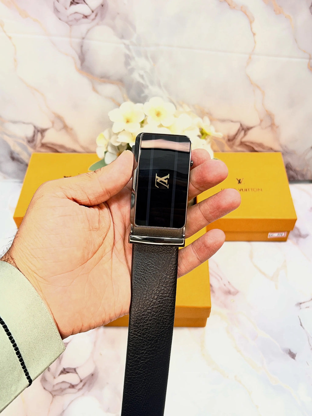 LV LO_UIS VUITTON PREMIUM QUALITY IMPORTED AUTOLOCK BELT WITH OG BOx