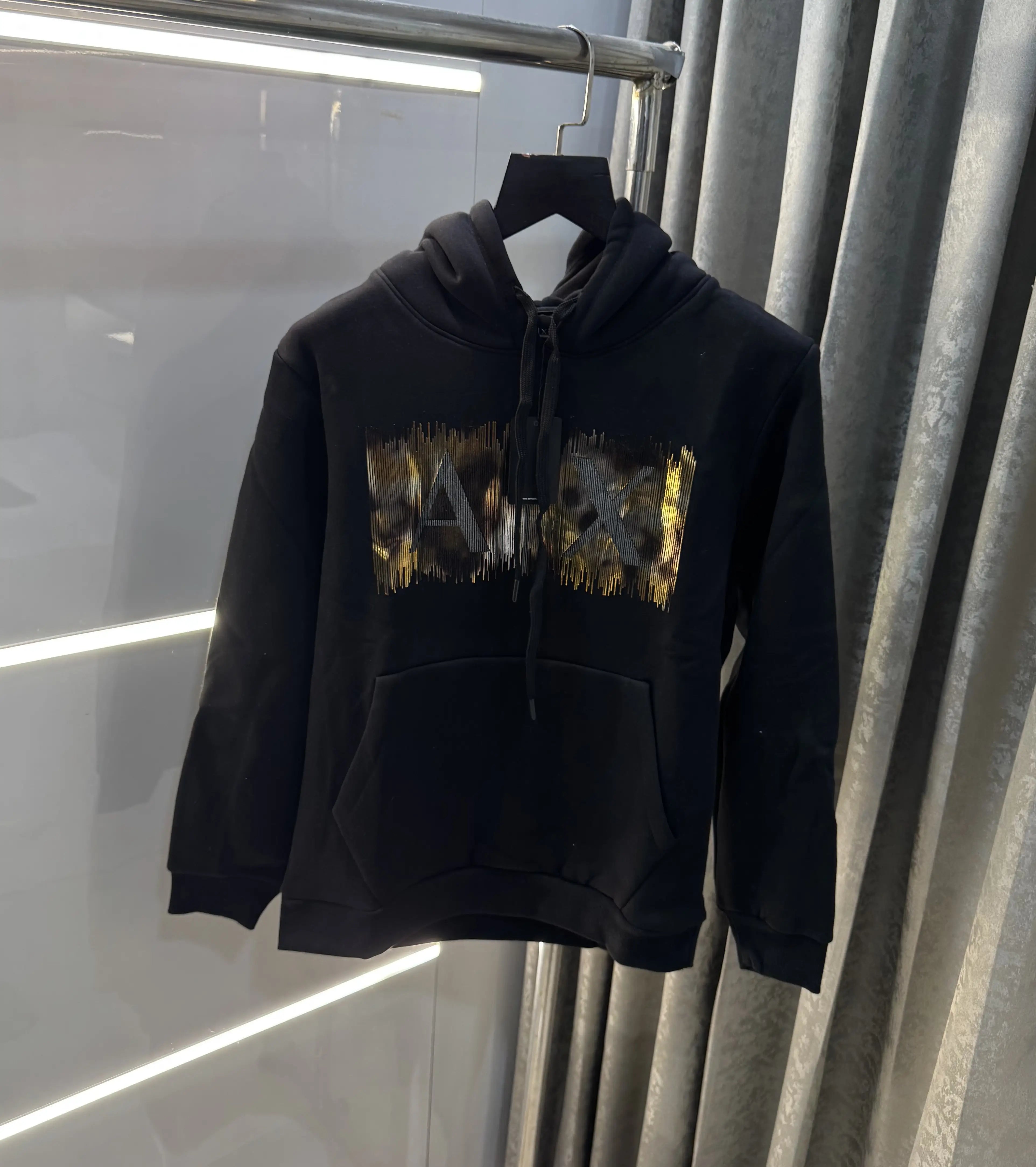 Arman i Exchange Black Logo Print Imported Hoodie Main image