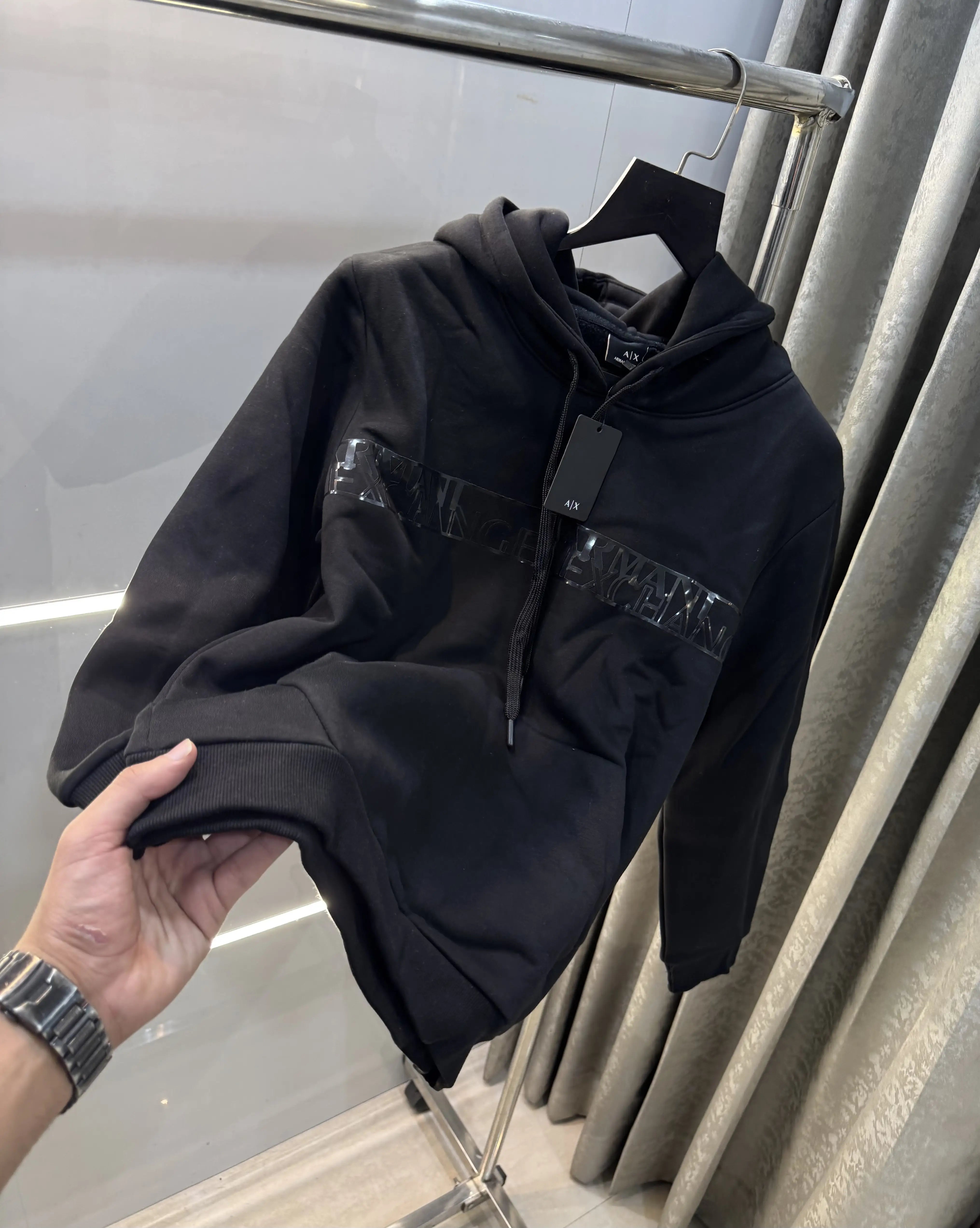 Arman i Exchange Black Logo Work Imported Hoodie Secondary image