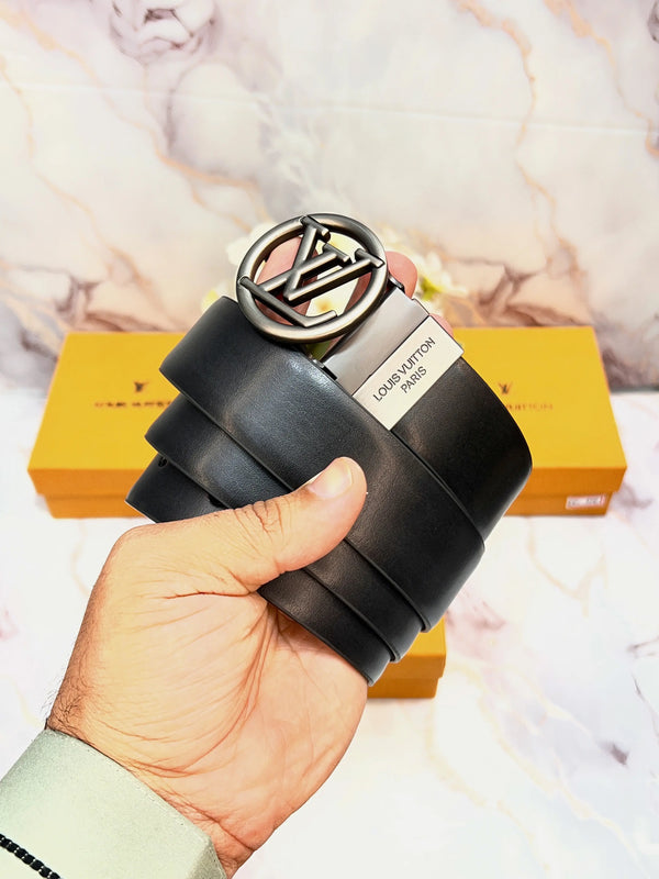 LV LOUIS VUITTON PREMIUM QUALITY IMPORTED REVERSIBLE BELT WITH OG BOX