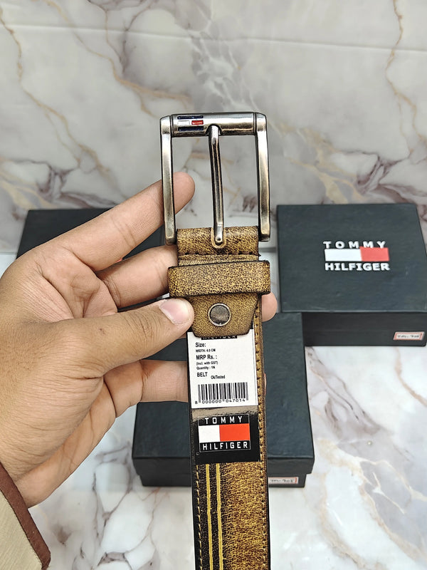 TOMMY IMP LEATHER PREMIUM QUALITY BELT WITH OG BOX TM-909