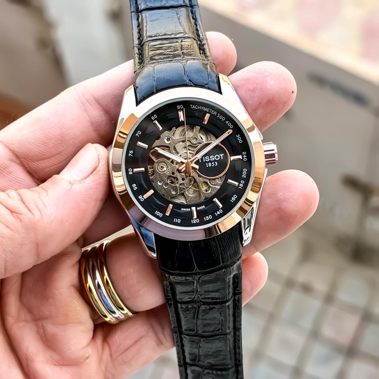 TISSOT_AUTO_ROSE-BLACK_LEATHER