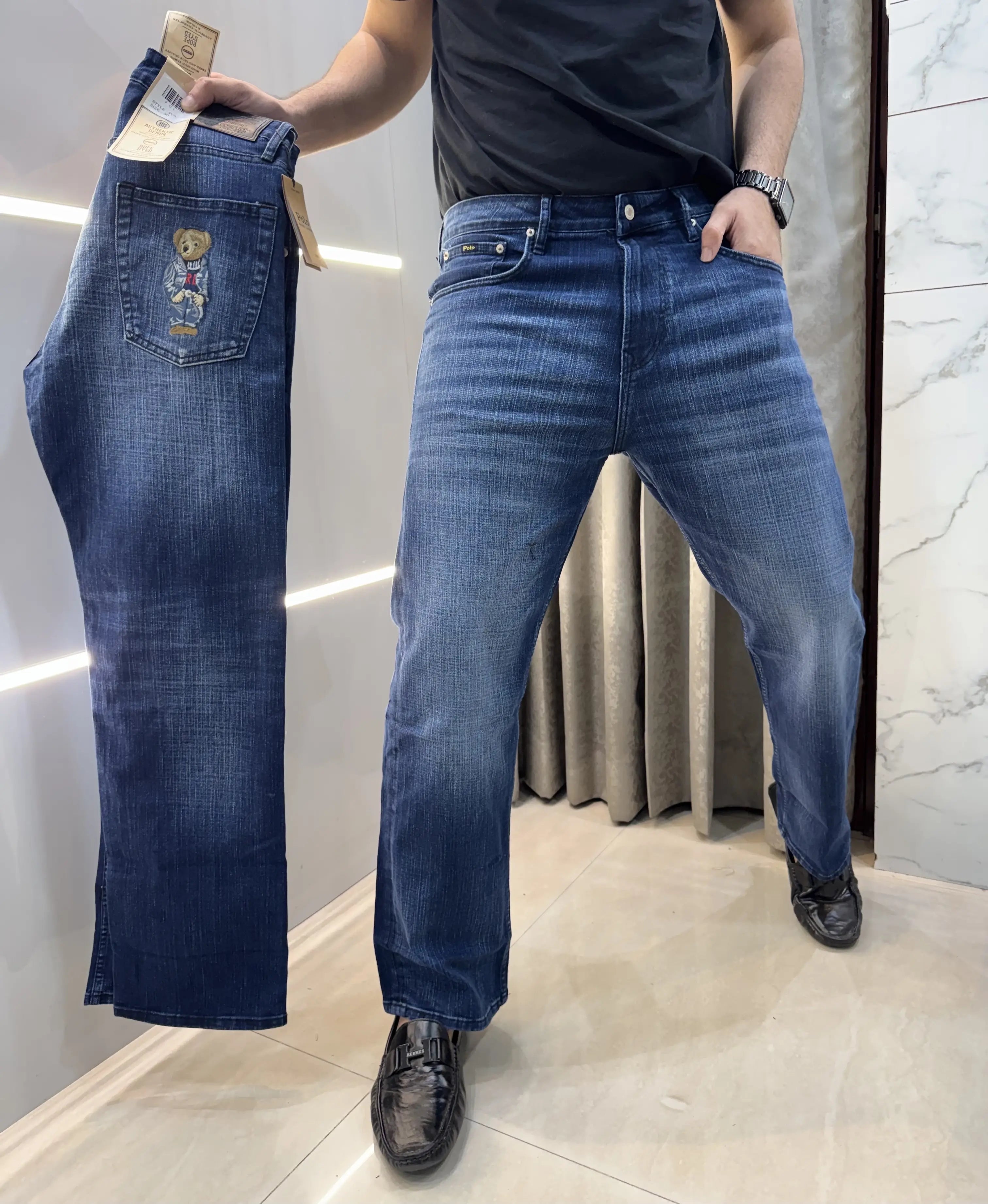 Ralph  Lauren Mid Blue Teddy Edtion Imported Denim Main image