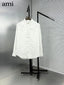 Ami Paris White Embroidry Logo Premium Shirt