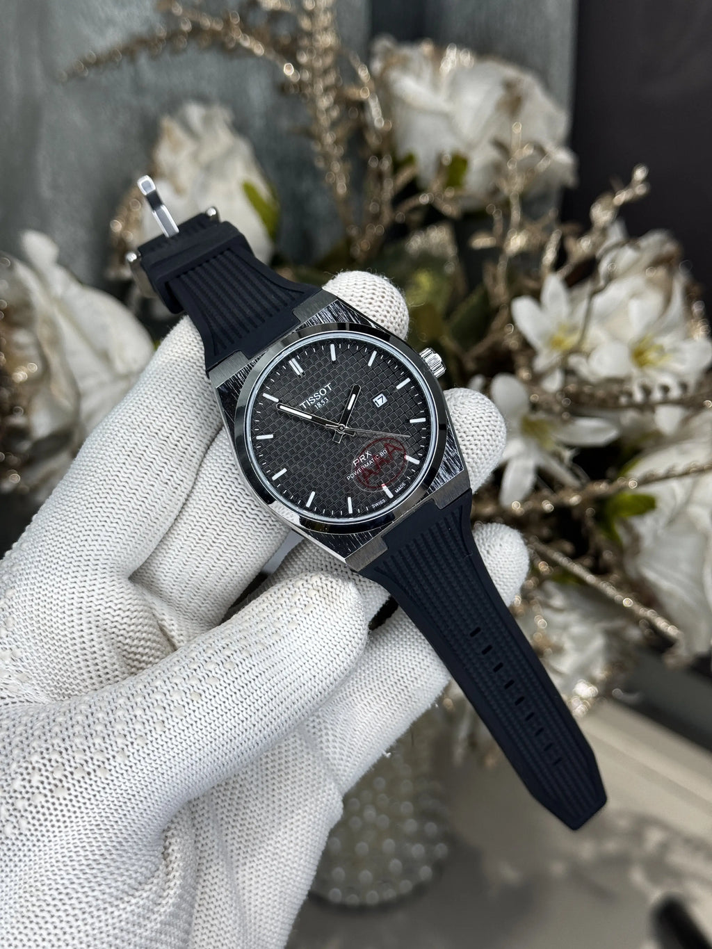 Tisso t PrX. Silver Black Premium Watch