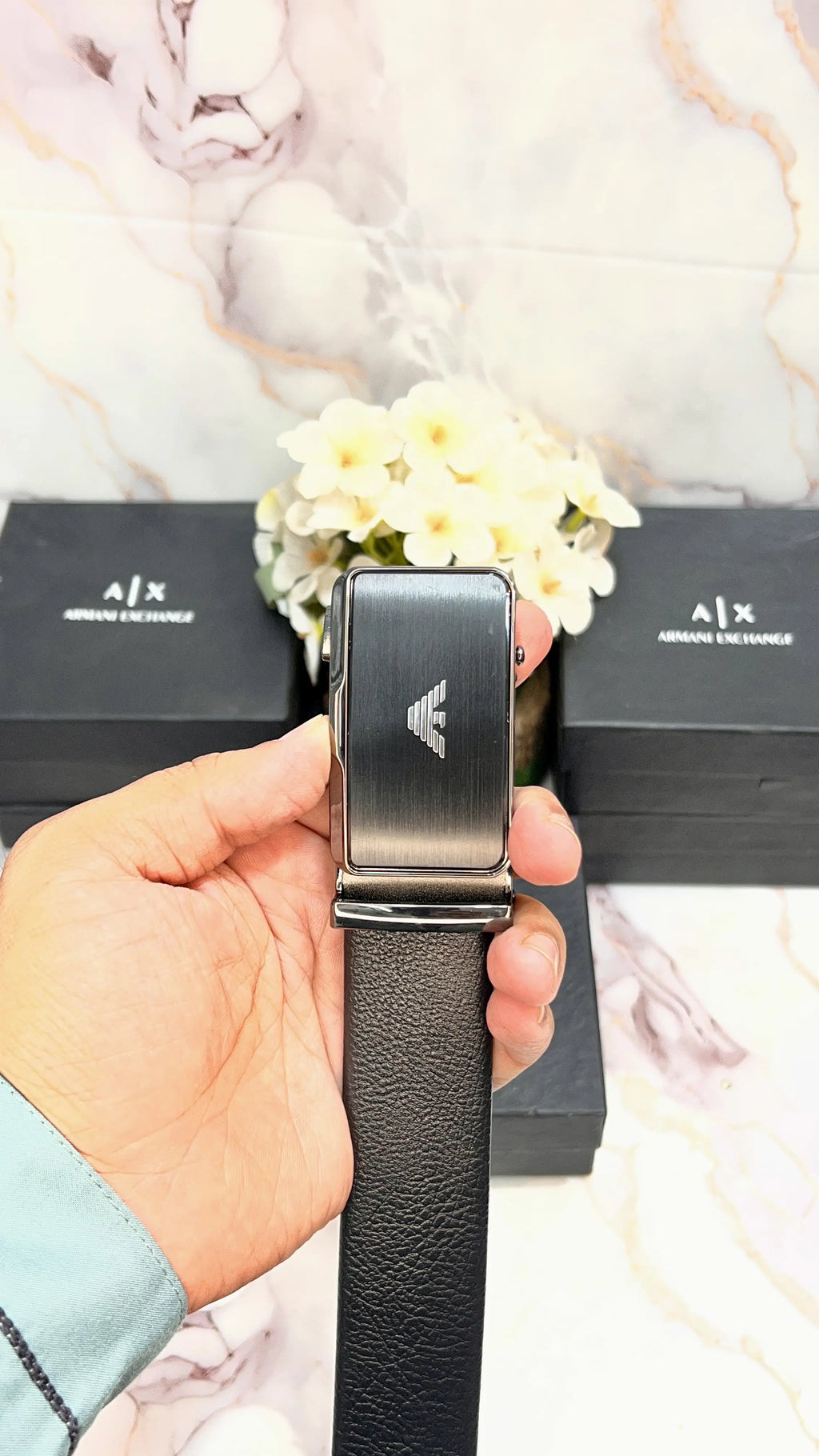 AX ARMANI EXCHANGE PREMIUM QUALITY IMPORTED AUTOLOCK WITH OG BOX