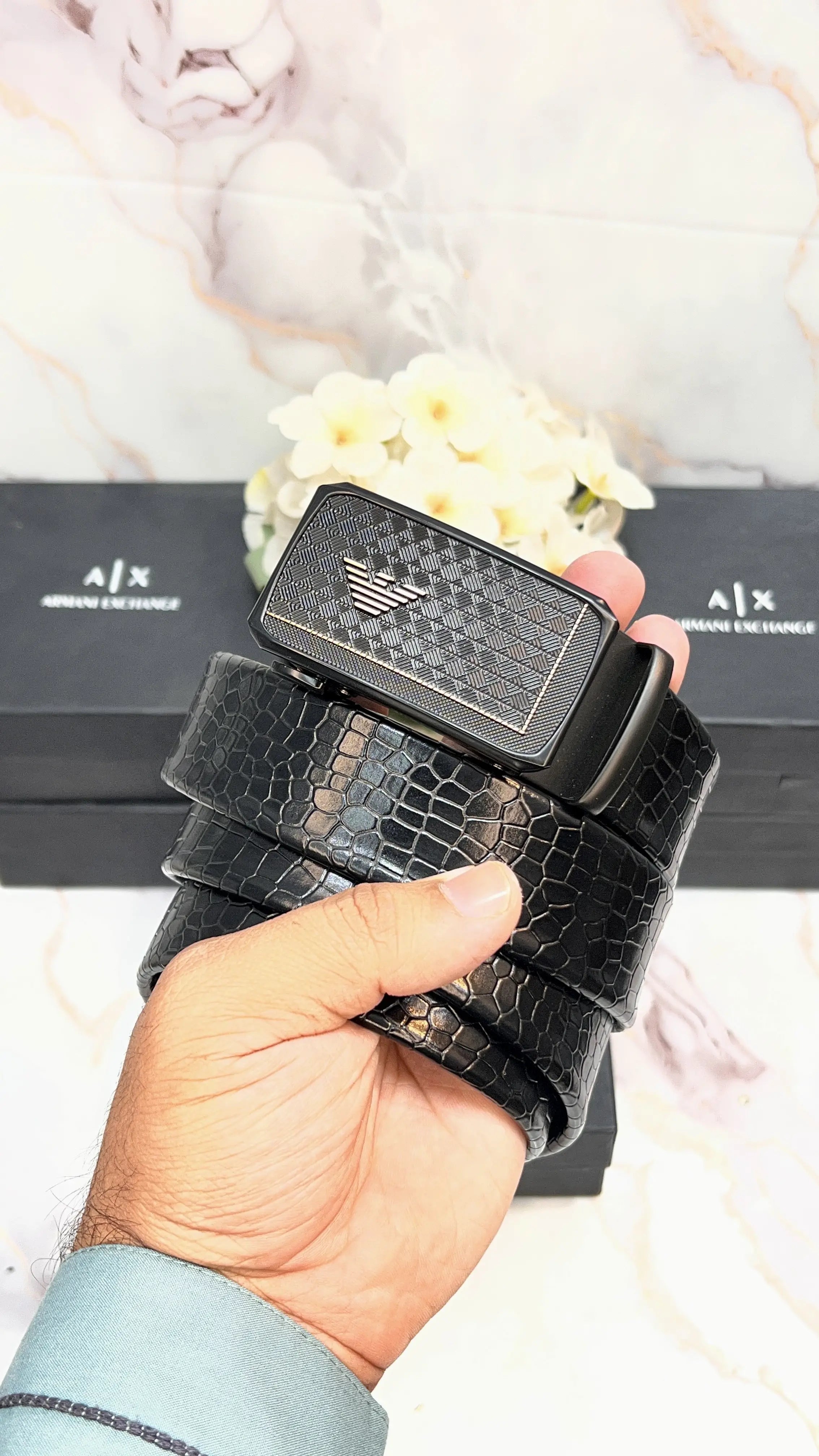 AX ARMANI EXCHANGE PREMIUM QUALITY IMPORTED AUTOLOCK WITH OG BOX AX-517 Main image