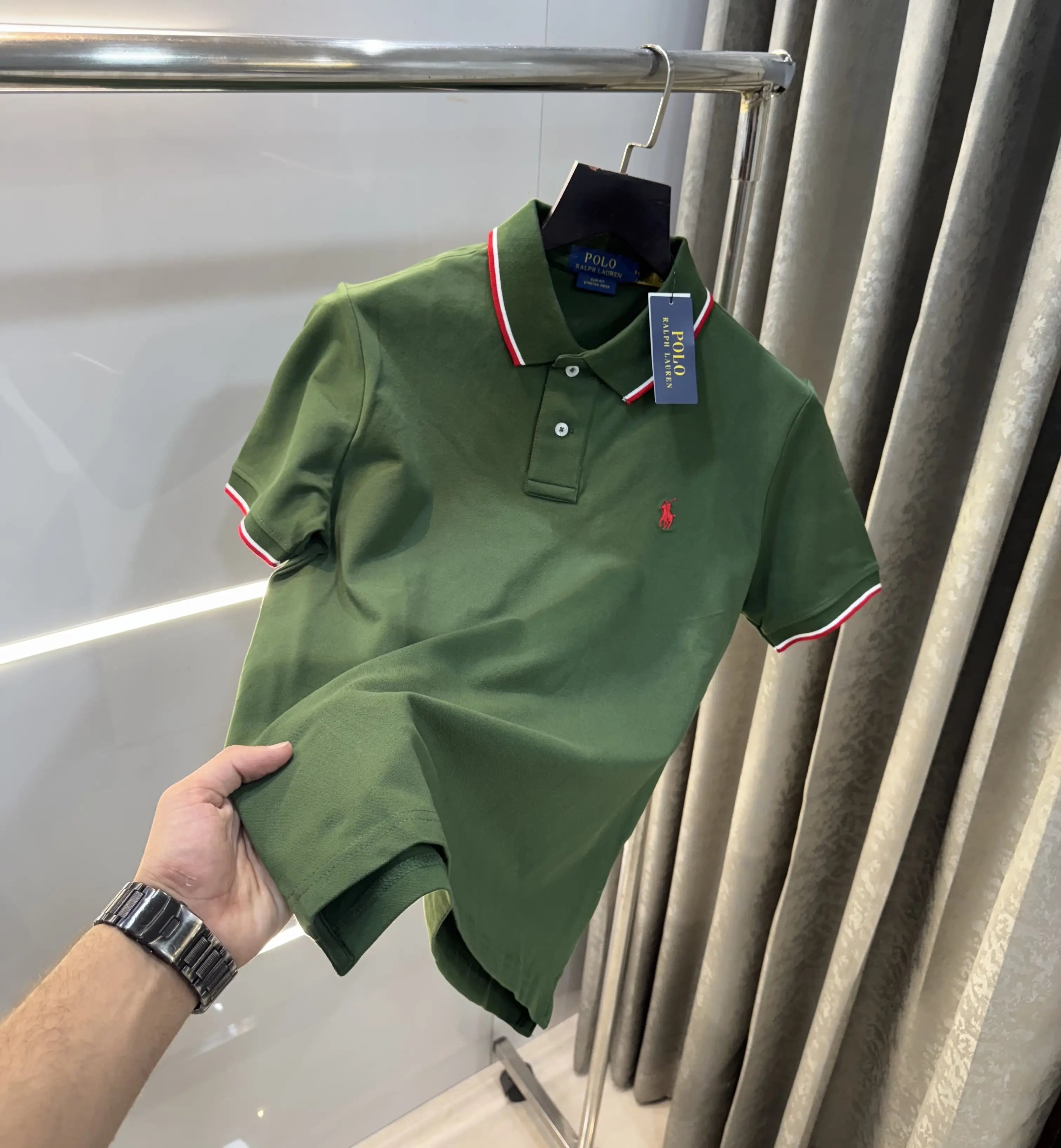 Ralph  Lauren Green Embroidery Logo Premium Polo T-Shirt Secondary image