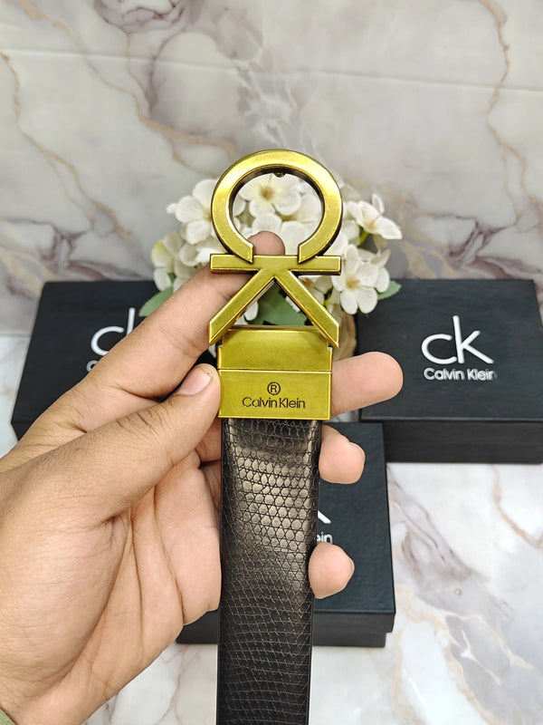 CK CALVIN KLEIN PREMIUM QUALITY REVERSEABLE BELT WITH OG BOX CK-511