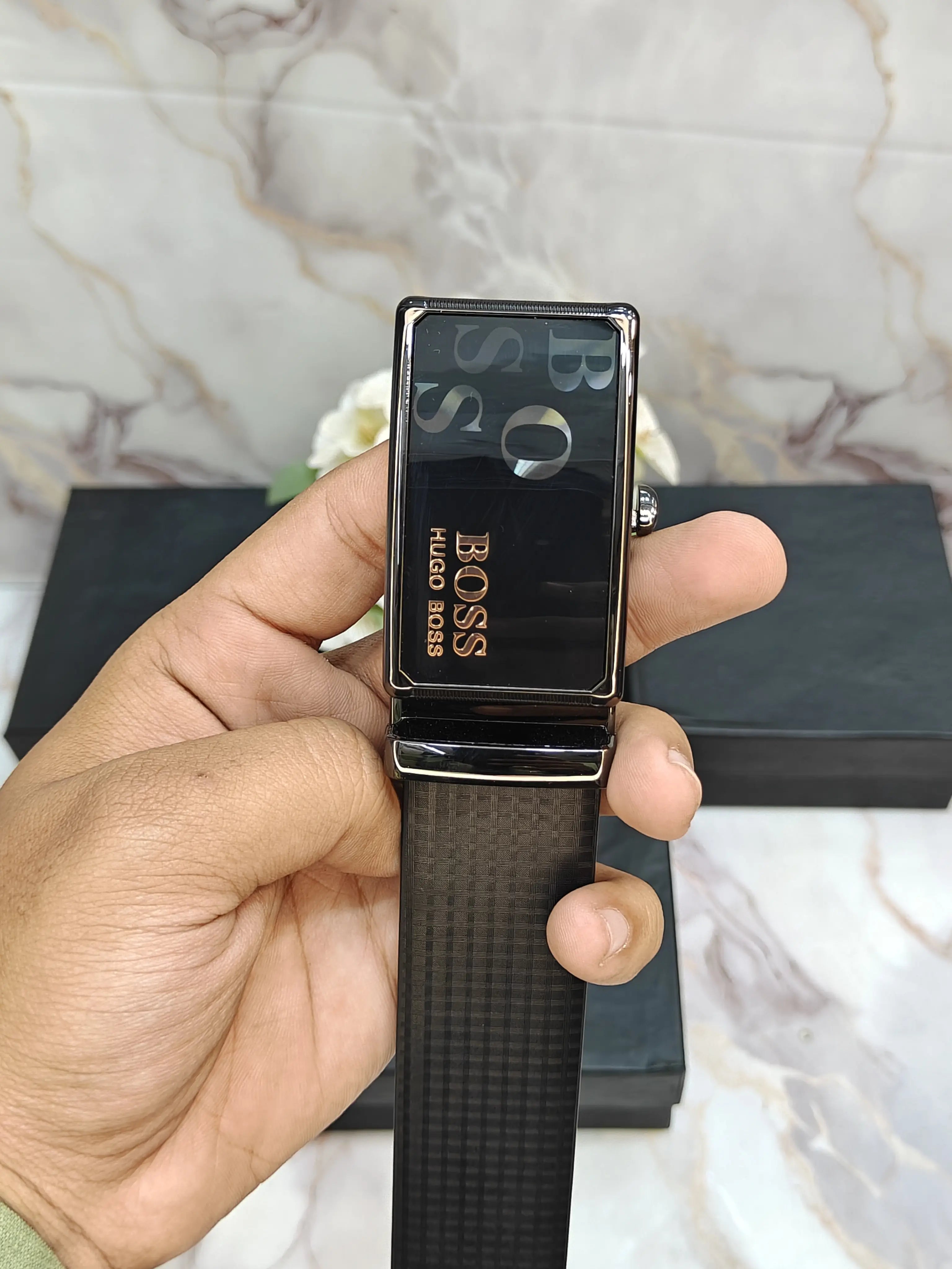 6OSS PREMIUM QUALITY AUTO LOCK BELT WITH OG BOx B-102