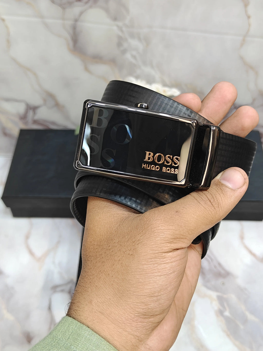 6OSS PREMIUM QUALITY AUTO LOCK BELT WITH OG BOx B-102
