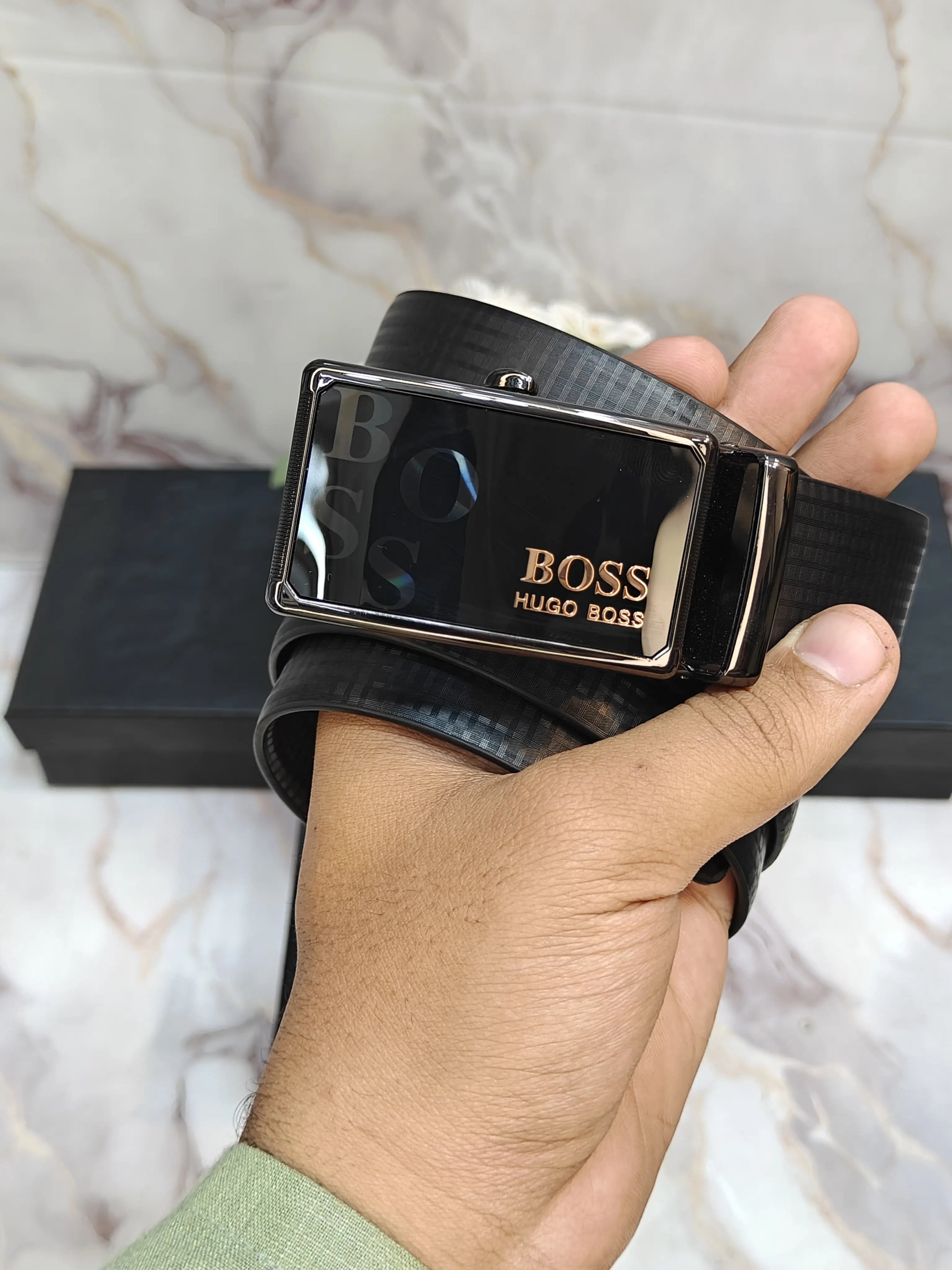 6OSS PREMIUM QUALITY AUTO LOCK BELT WITH OG BOx B-102