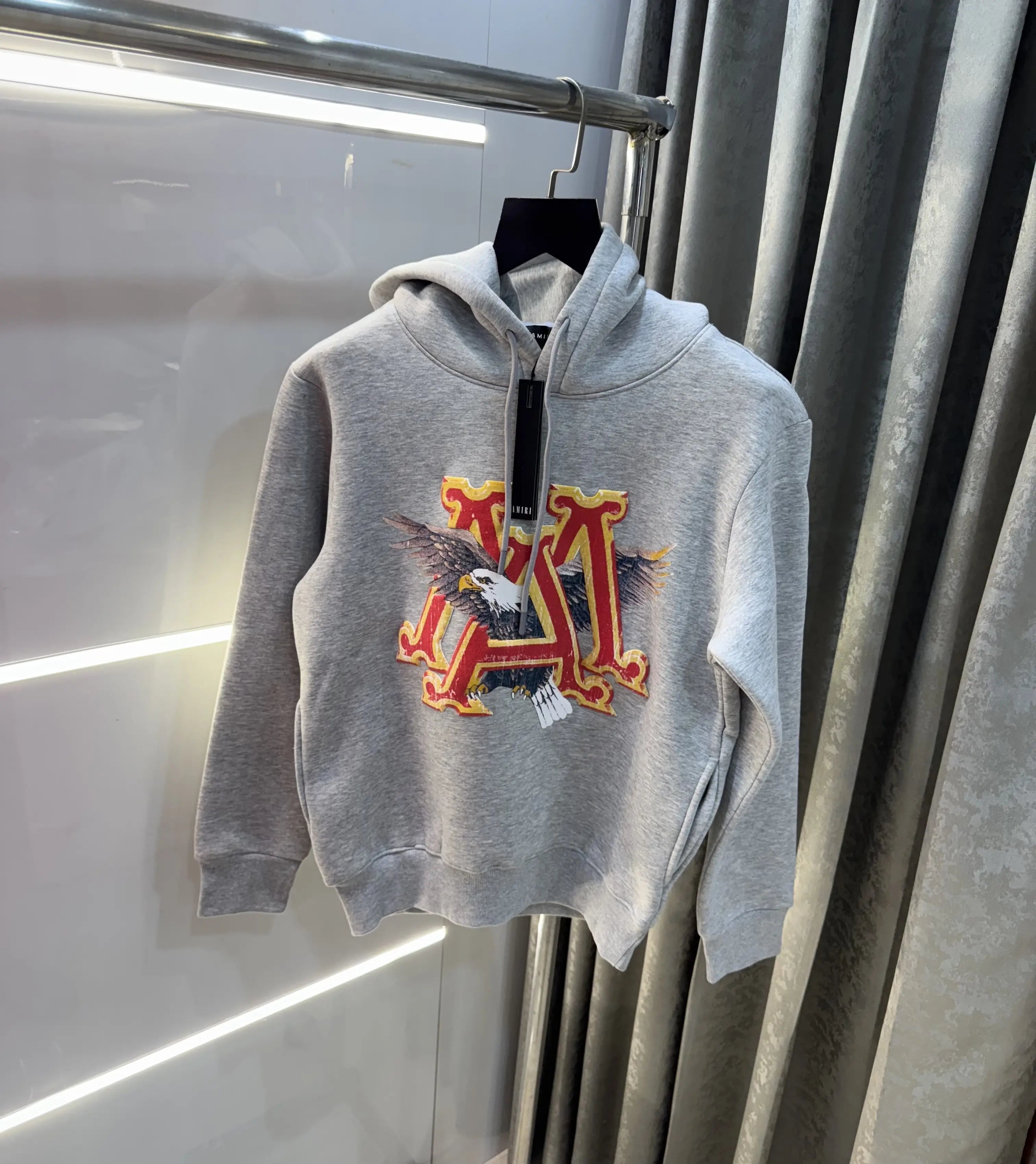 Amir i Grey Logo Work Imported Hoodie Main image