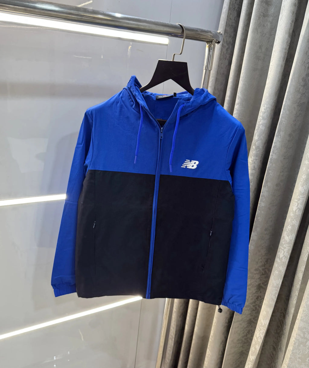 New Bal4nce Black Imported Premium Windbreaker Jacket