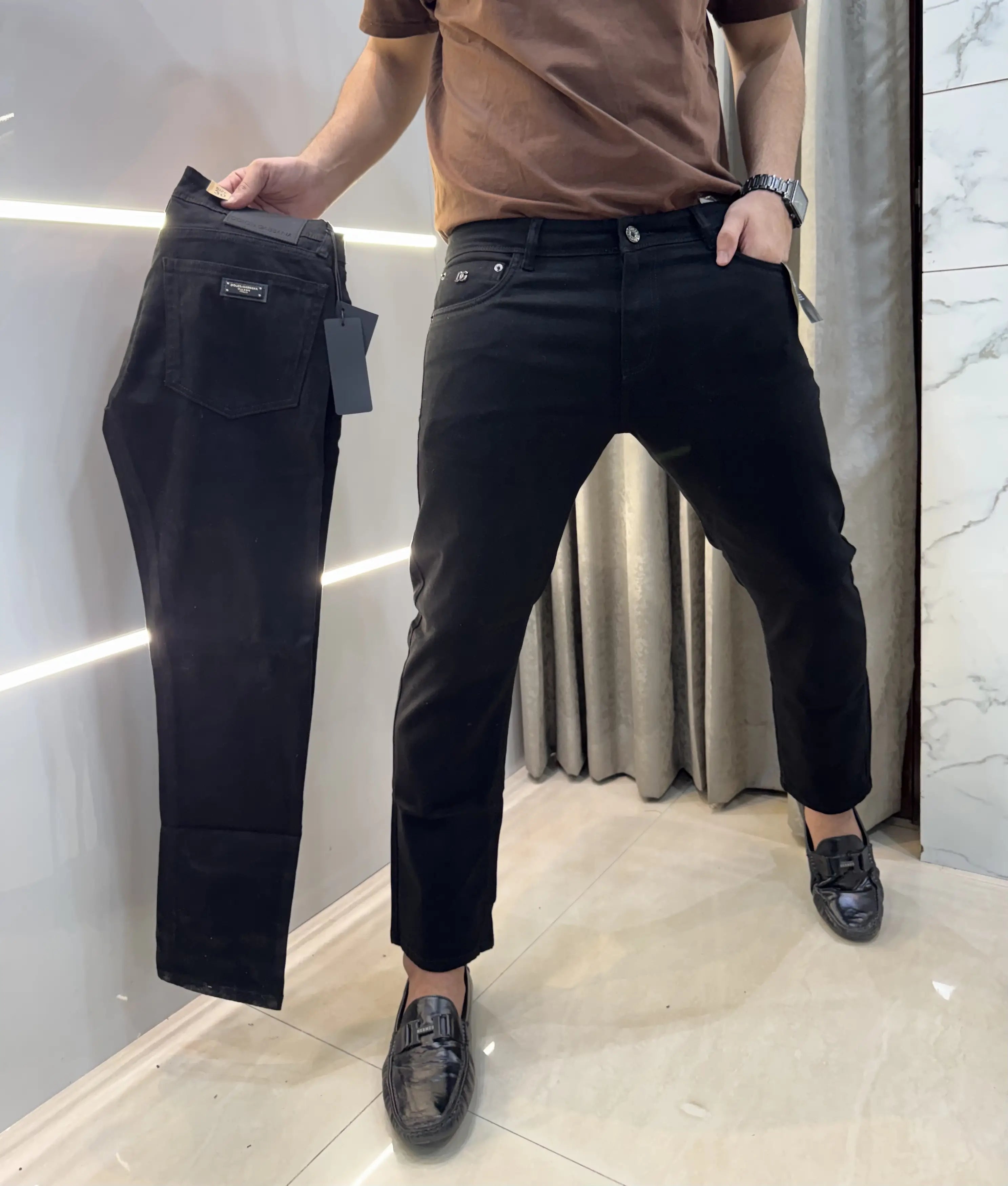 Dolce&Gabbana Jet Black Imported Classic Denim Main image