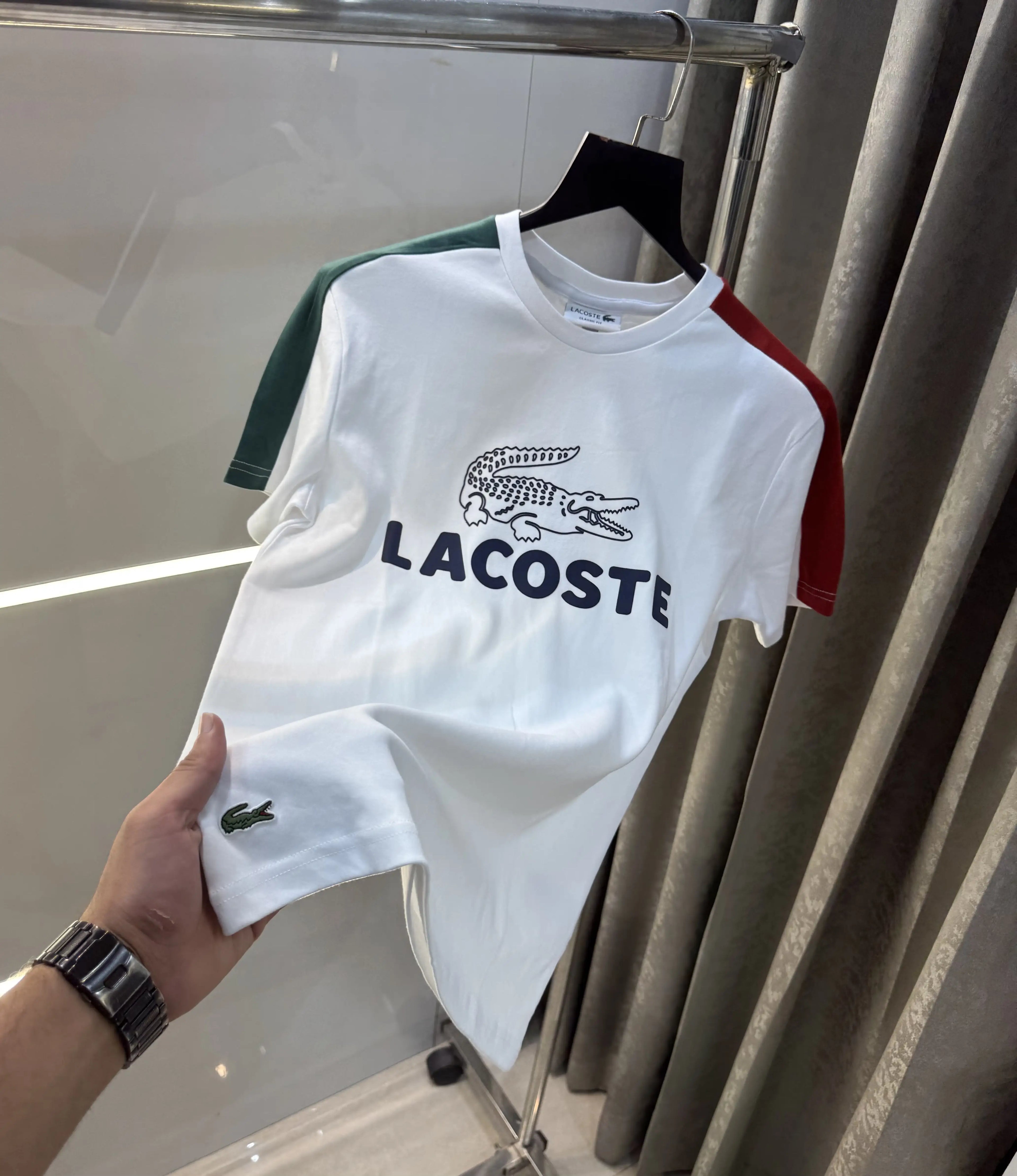 Lacost e White Logo Work Premium Classic T-Shirt