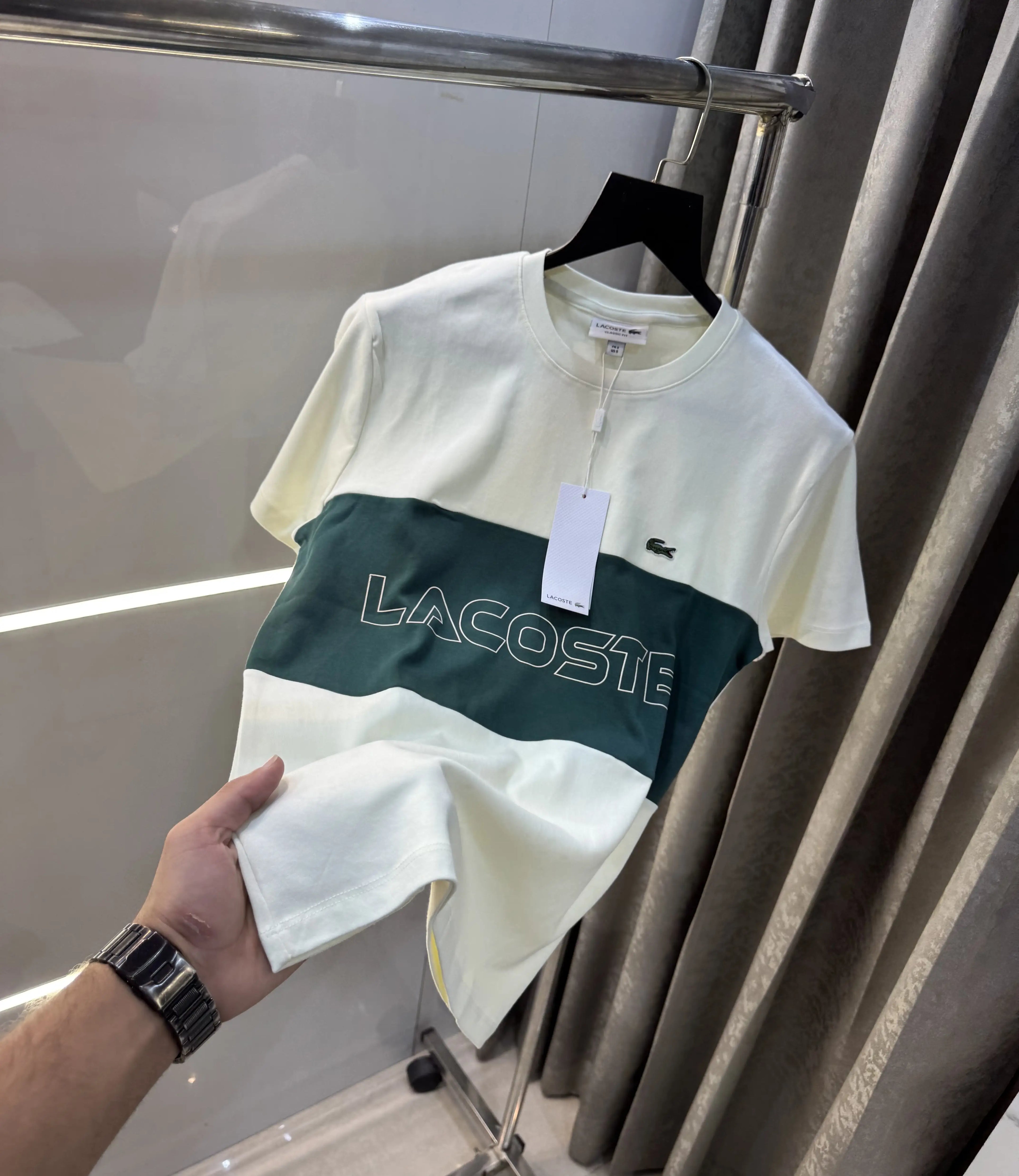 Lacost e Cream Logo Work Premium Classic T-Shirt