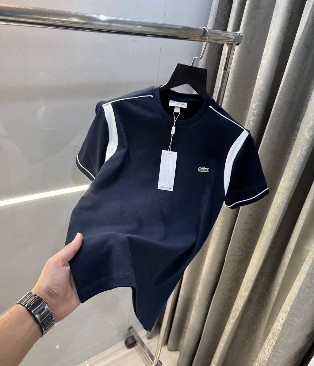 Lacost e Navy Blue Logo Work Premium Classic T-Shirt