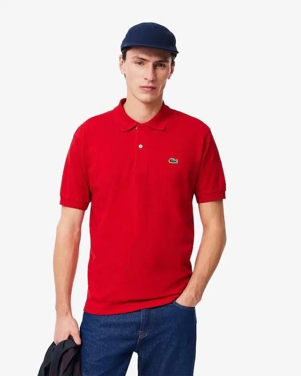 Lacost e Red Embroidery Logo Premium Polo T-Shirt